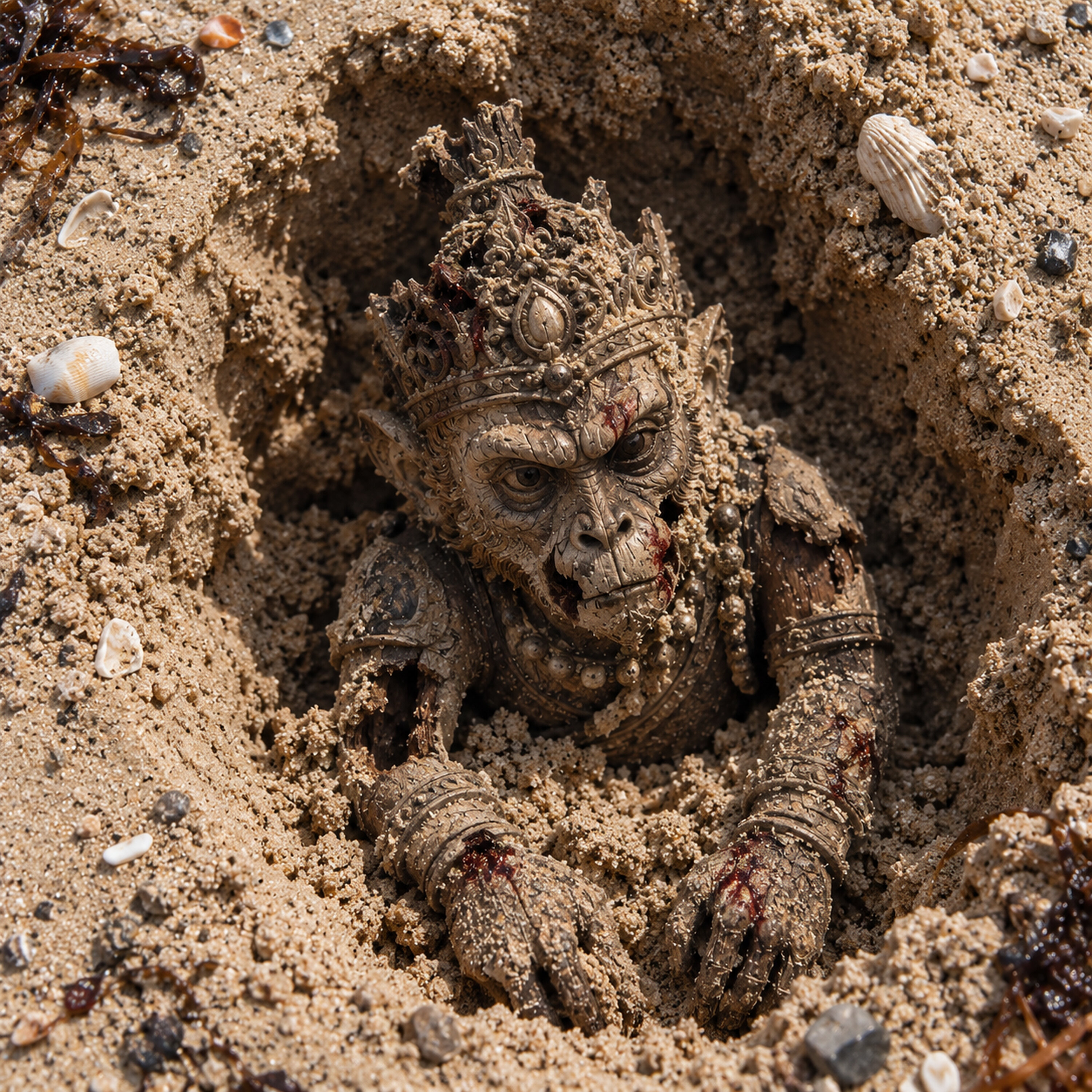 The Buried Figure In The Sand