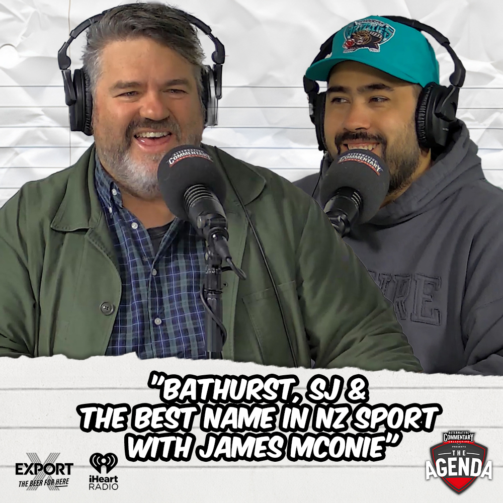 "Bathurst, SJ & The Best Name In NZ Sport With James McOnie" episode artwork