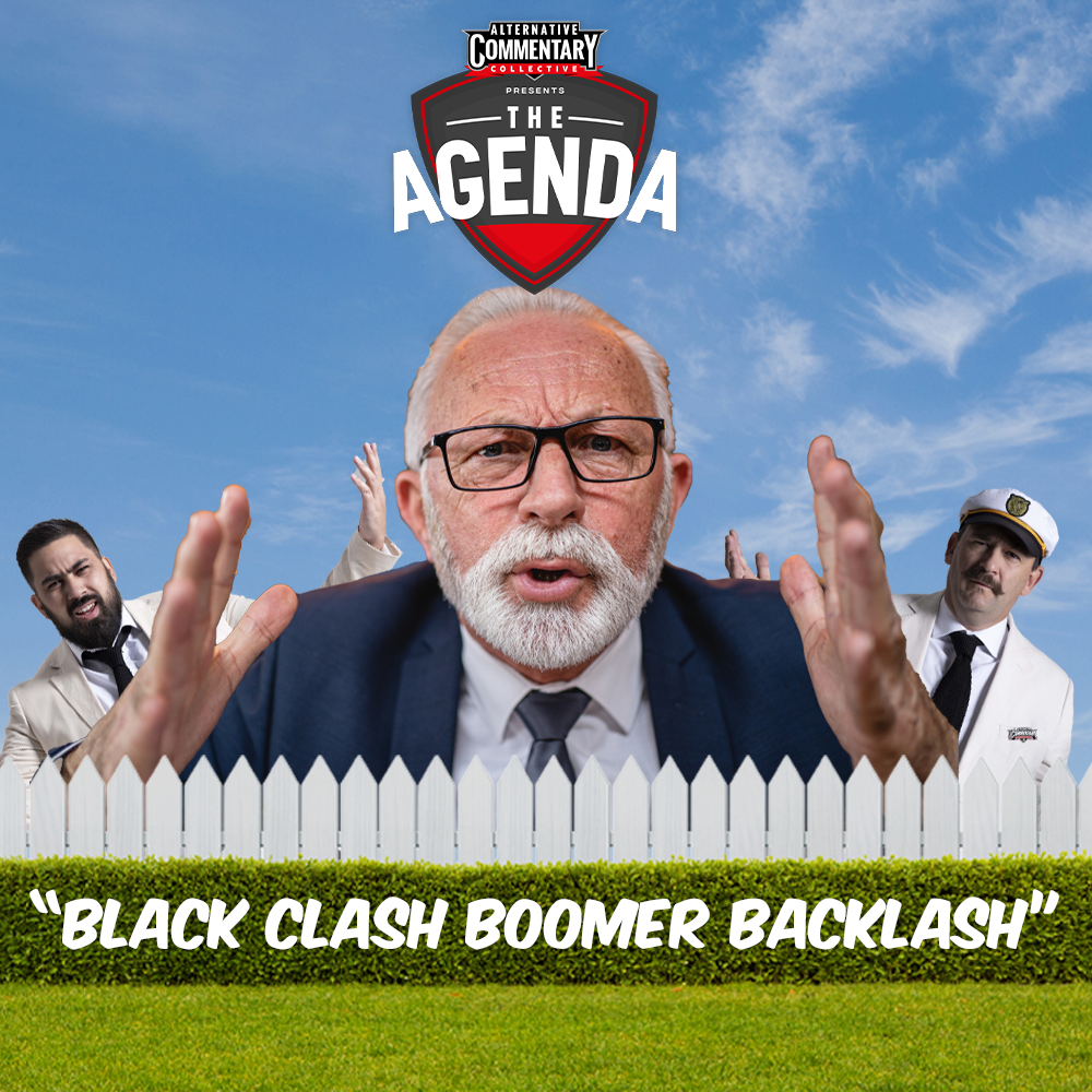 "Black Clash Boomer Backlash" episode artwork