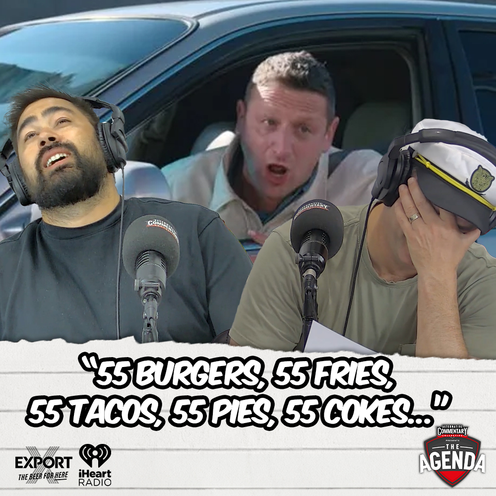 “55 Burgers, 55 Fries, 55 Tacos, 55 Pies, 55 Cokes...” episode artwork