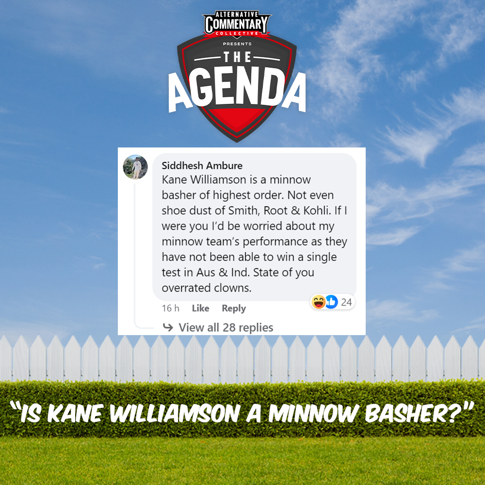 "Is Kane Williamson A Minnow Basher?"