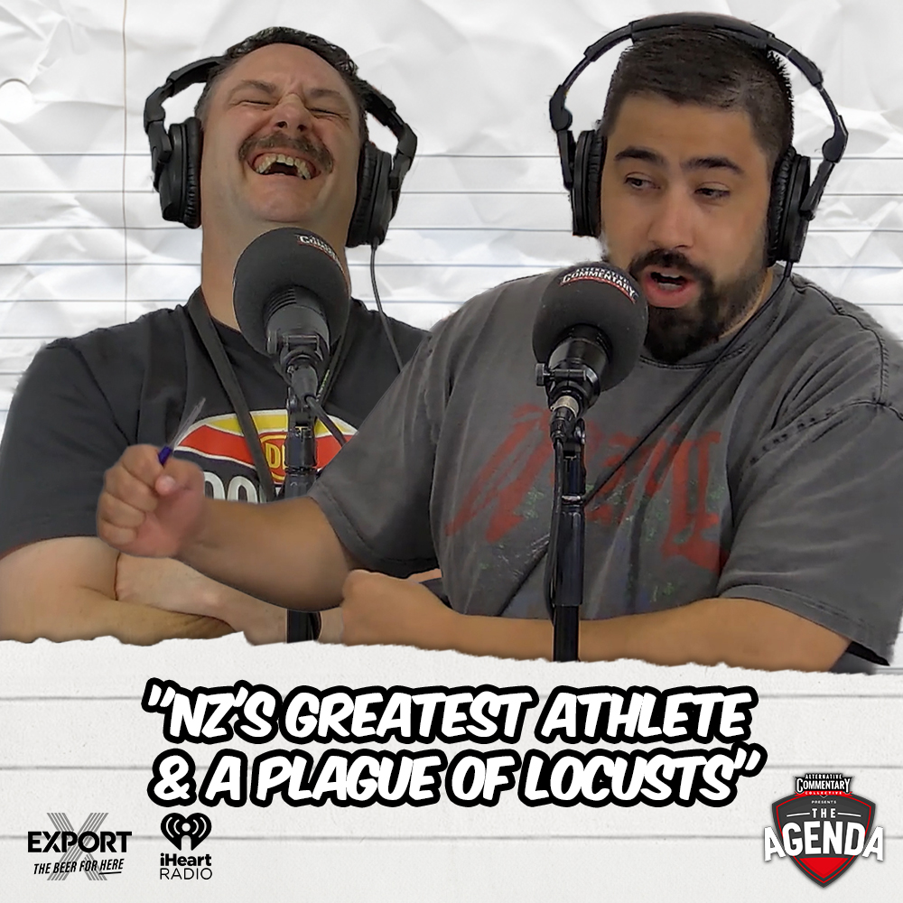 "NZ's Greatest Athlete & A Plague Of Locusts" episode artwork