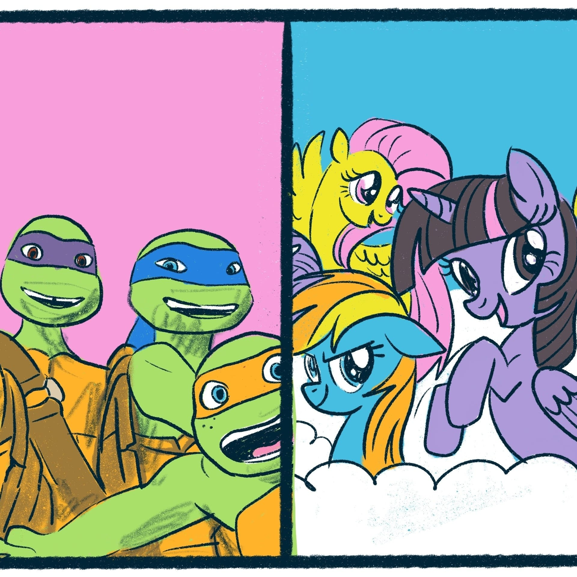 Teenage Mutant Ninja Turtles vs. My Little Pony: a friendly debate