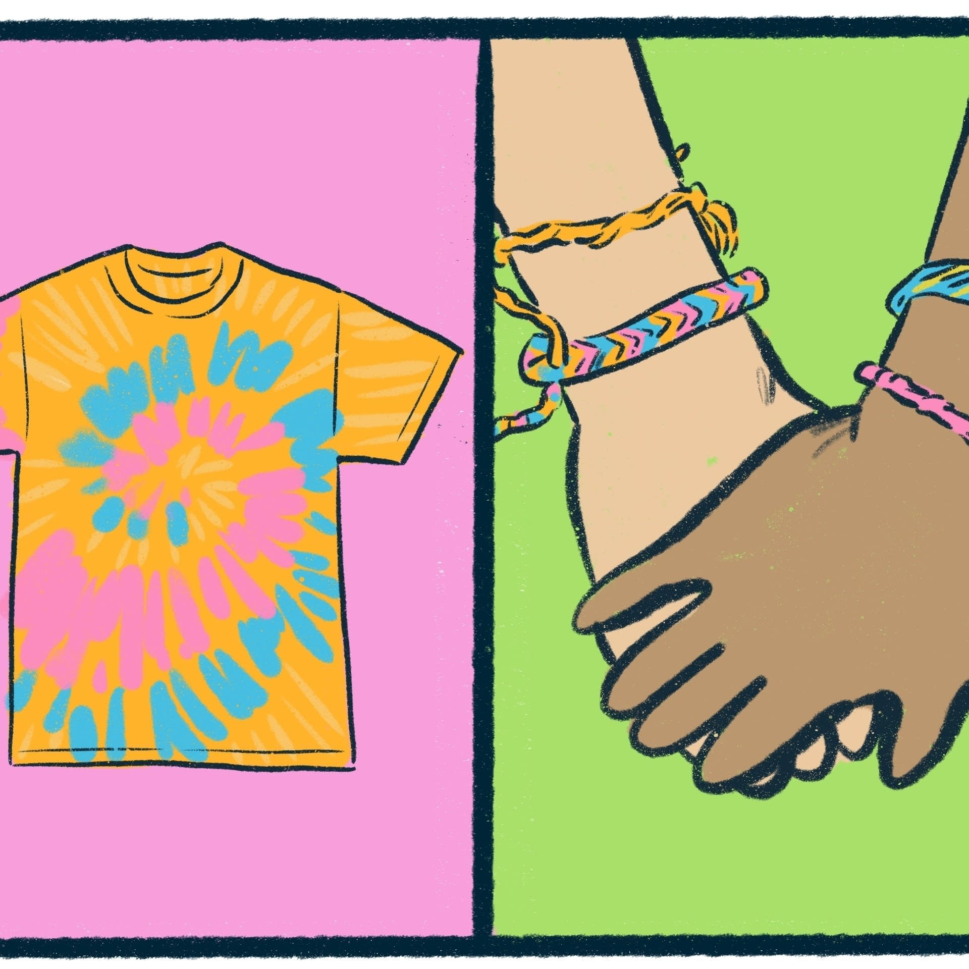 Tie-Dye vs. Friendship Bracelets: a crafty debate