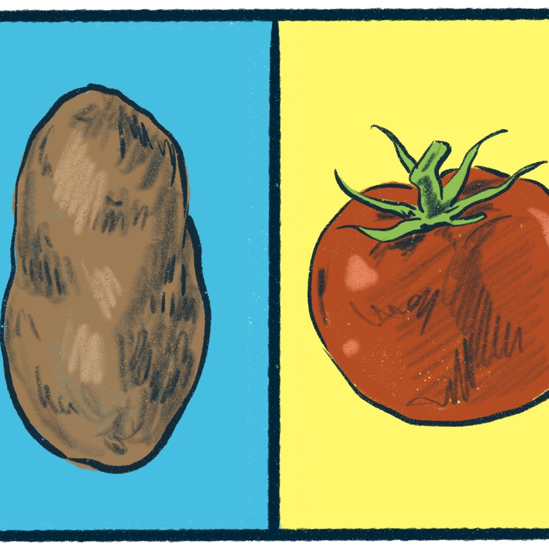 Potatoes vs. Tomatoes: A delicious debate