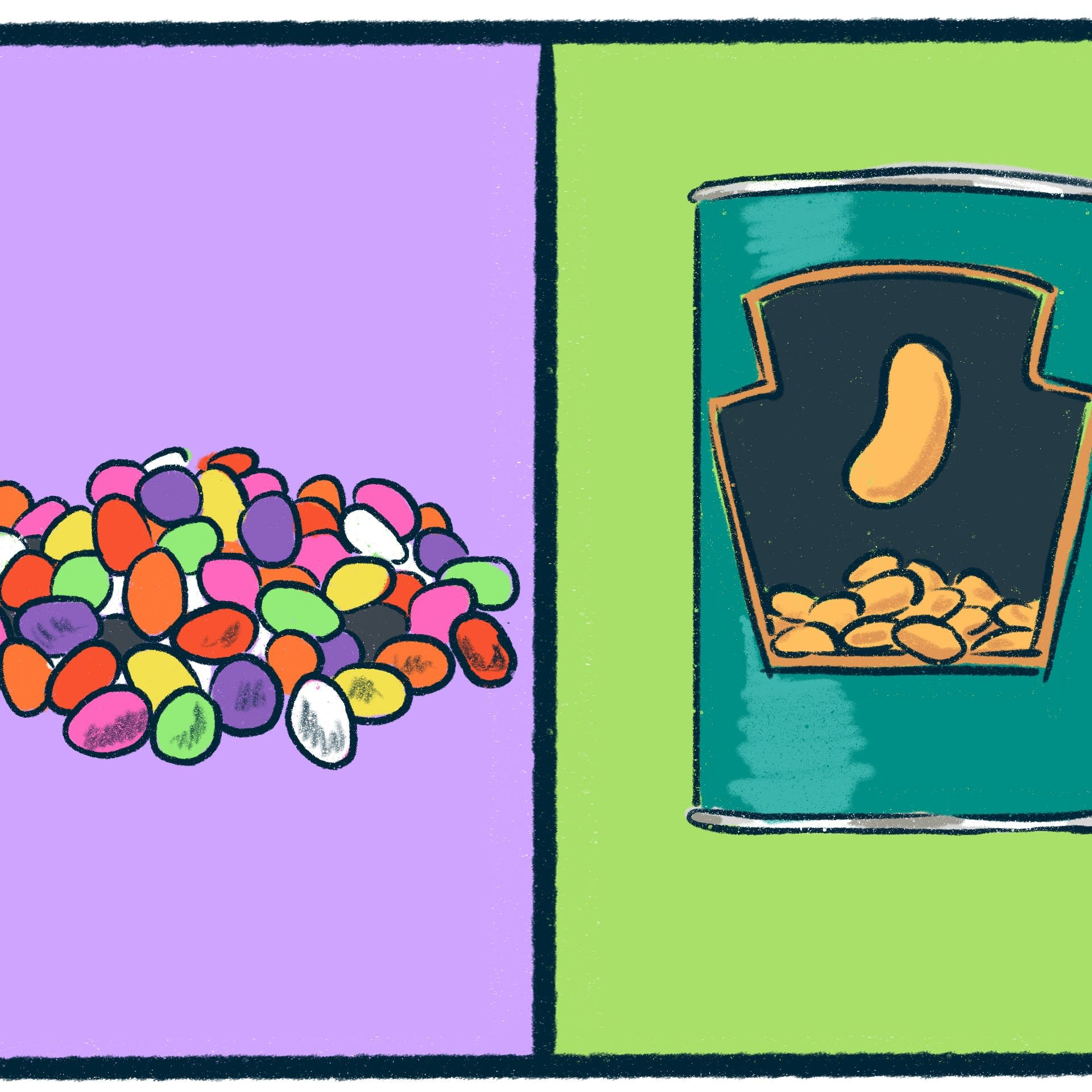 Jelly Beans vs. Beans: a flavorful debate