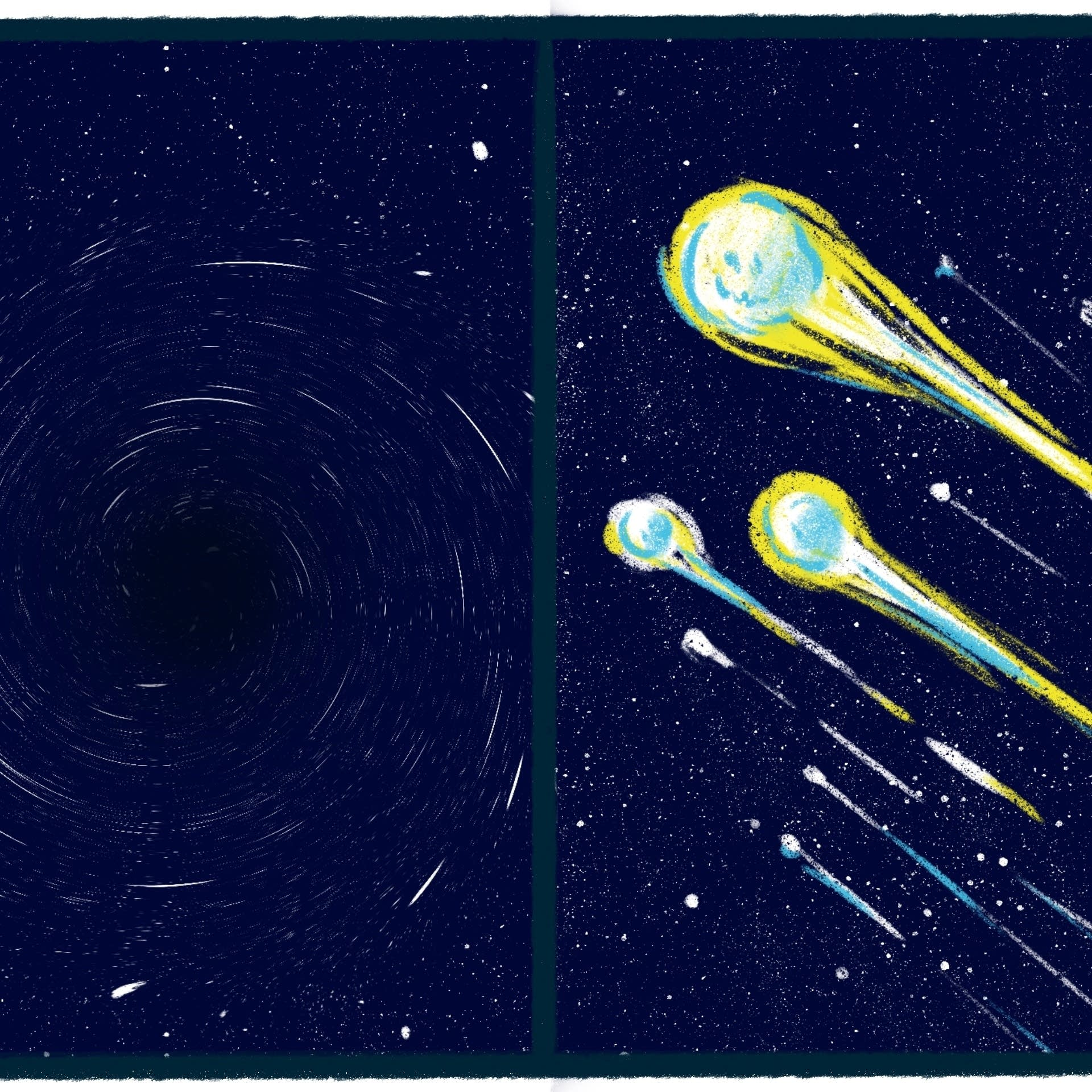 Black Holes vs. Meteors