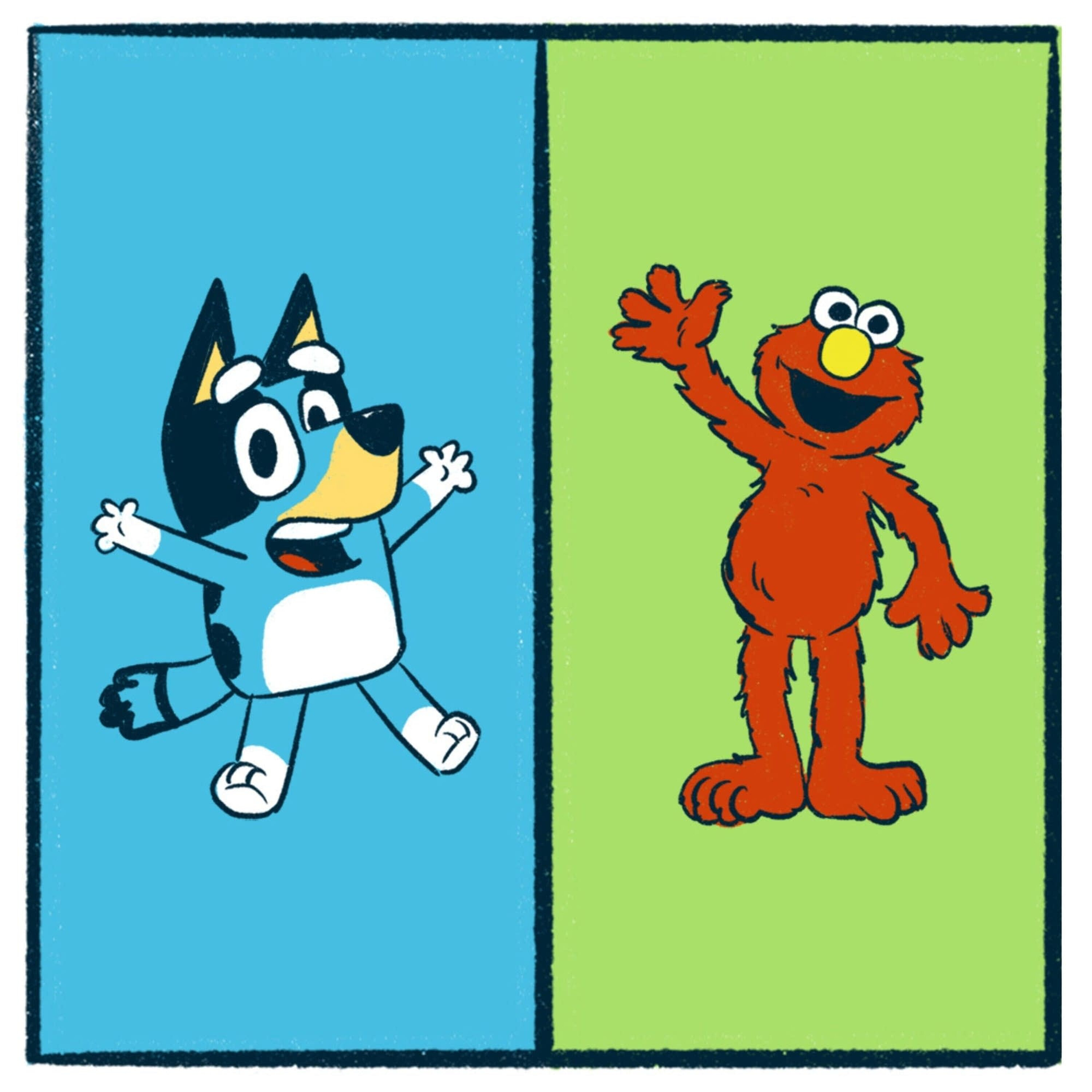 Bluey vs. Elmo: a lovable debate — Smash Boom Best: A funny, smart debate show for kids and family cover