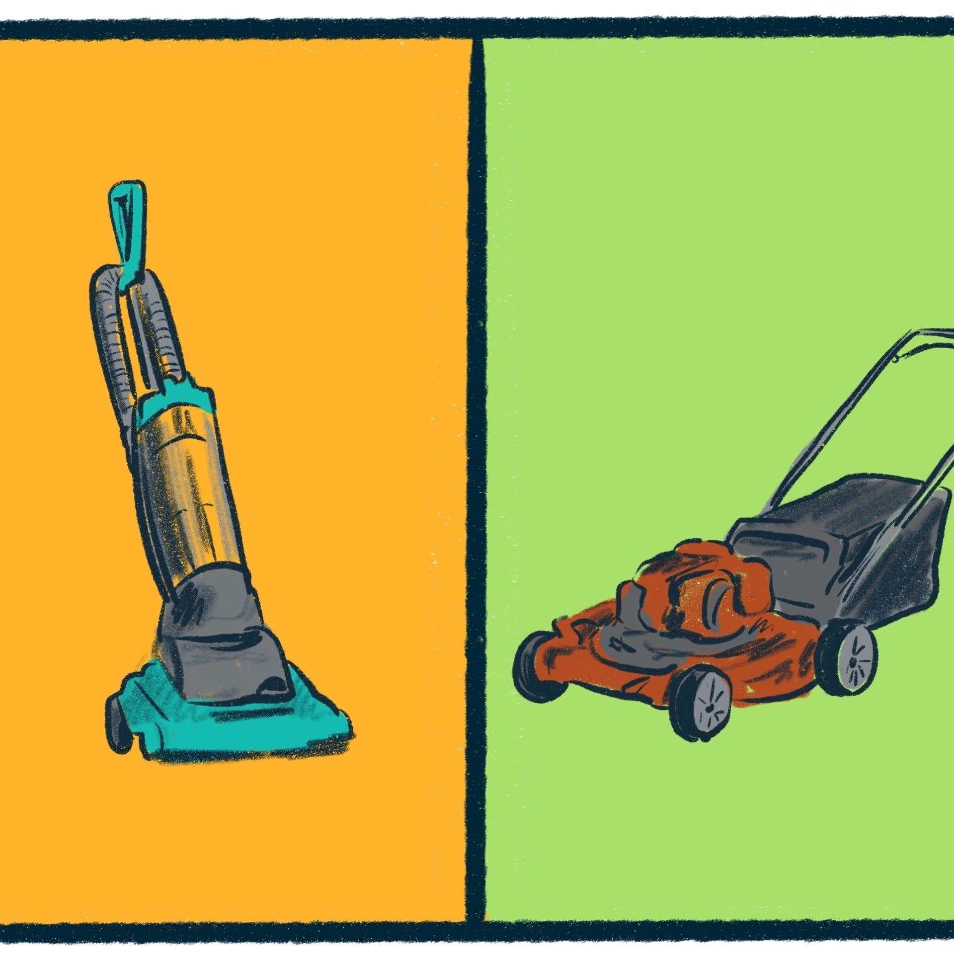 Vacuums vs. Lawn Mowers: a tidy debate