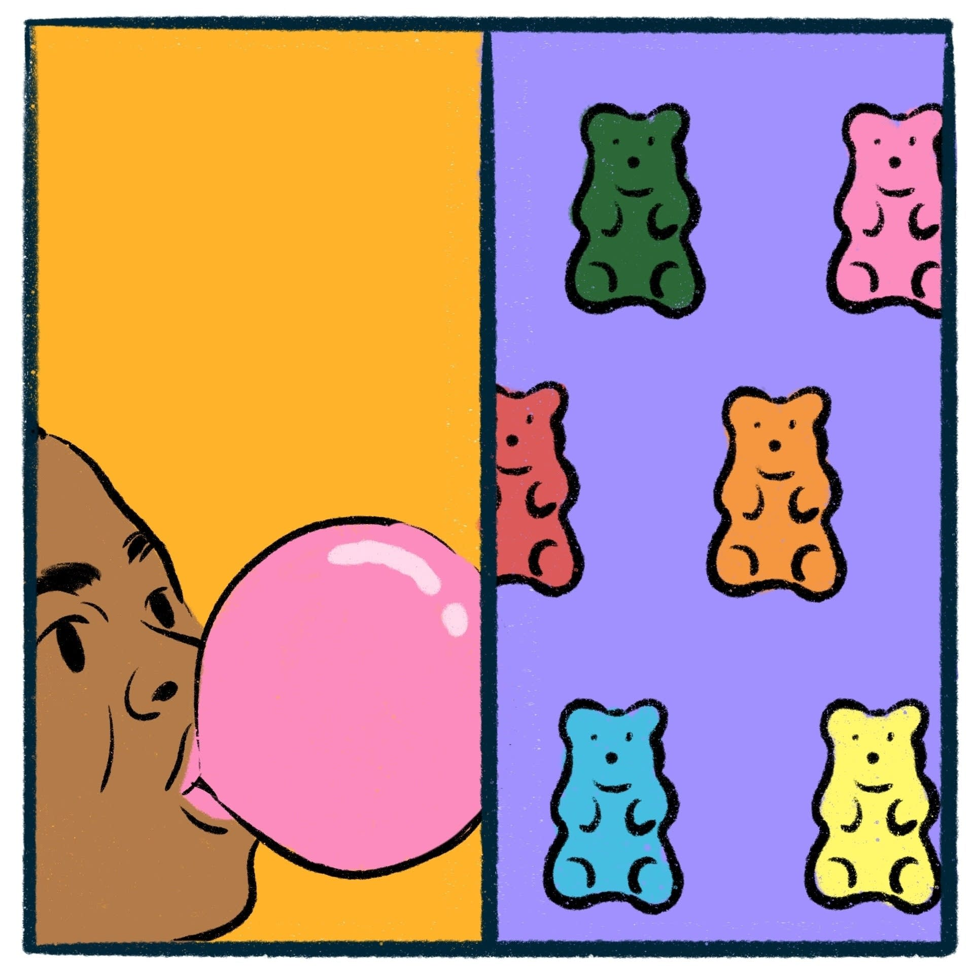 Smash Boom Best: Bubble Gum Vs. Gummy Bears