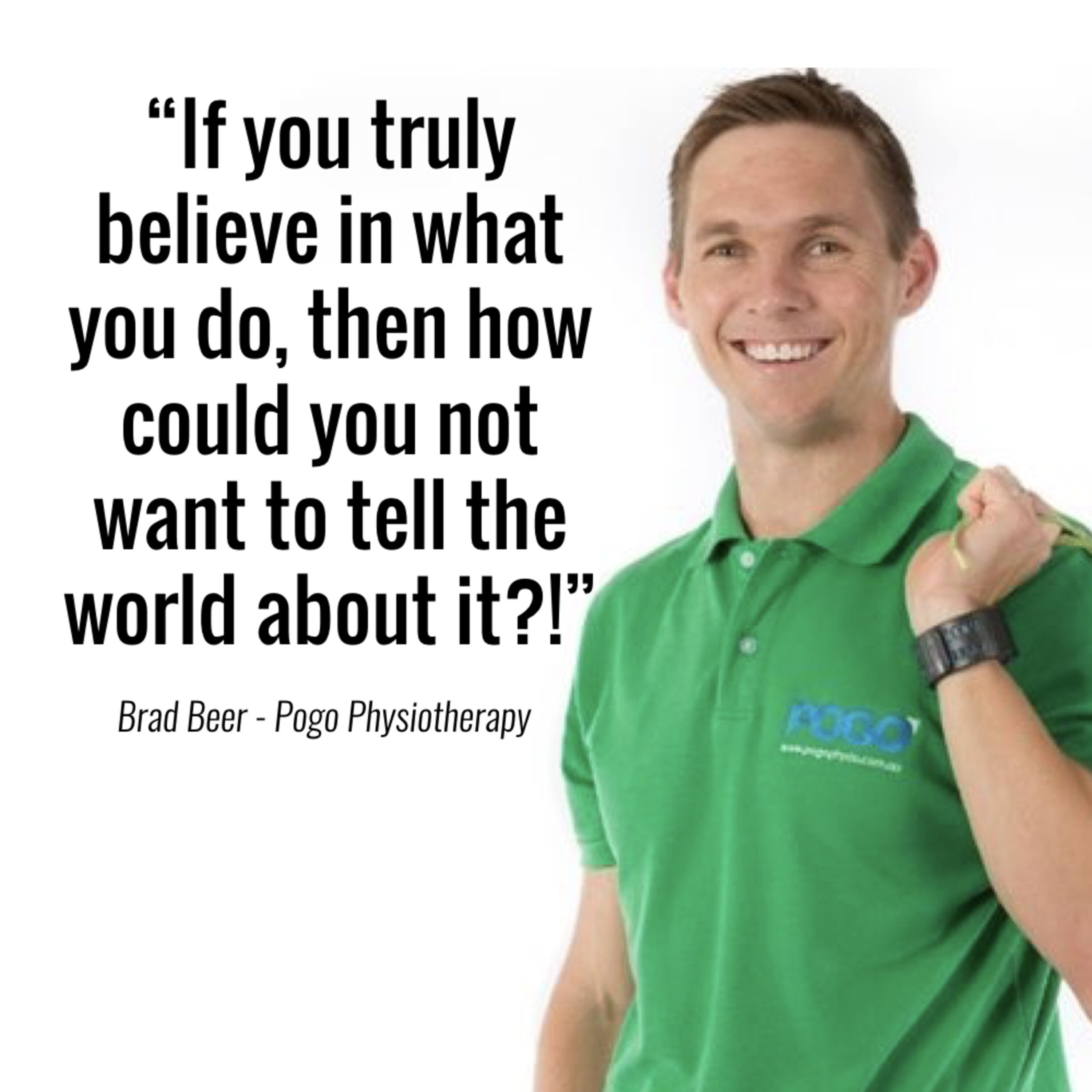 350 - Physio Brad Beer is challenging the way his industry charges and markets themselves