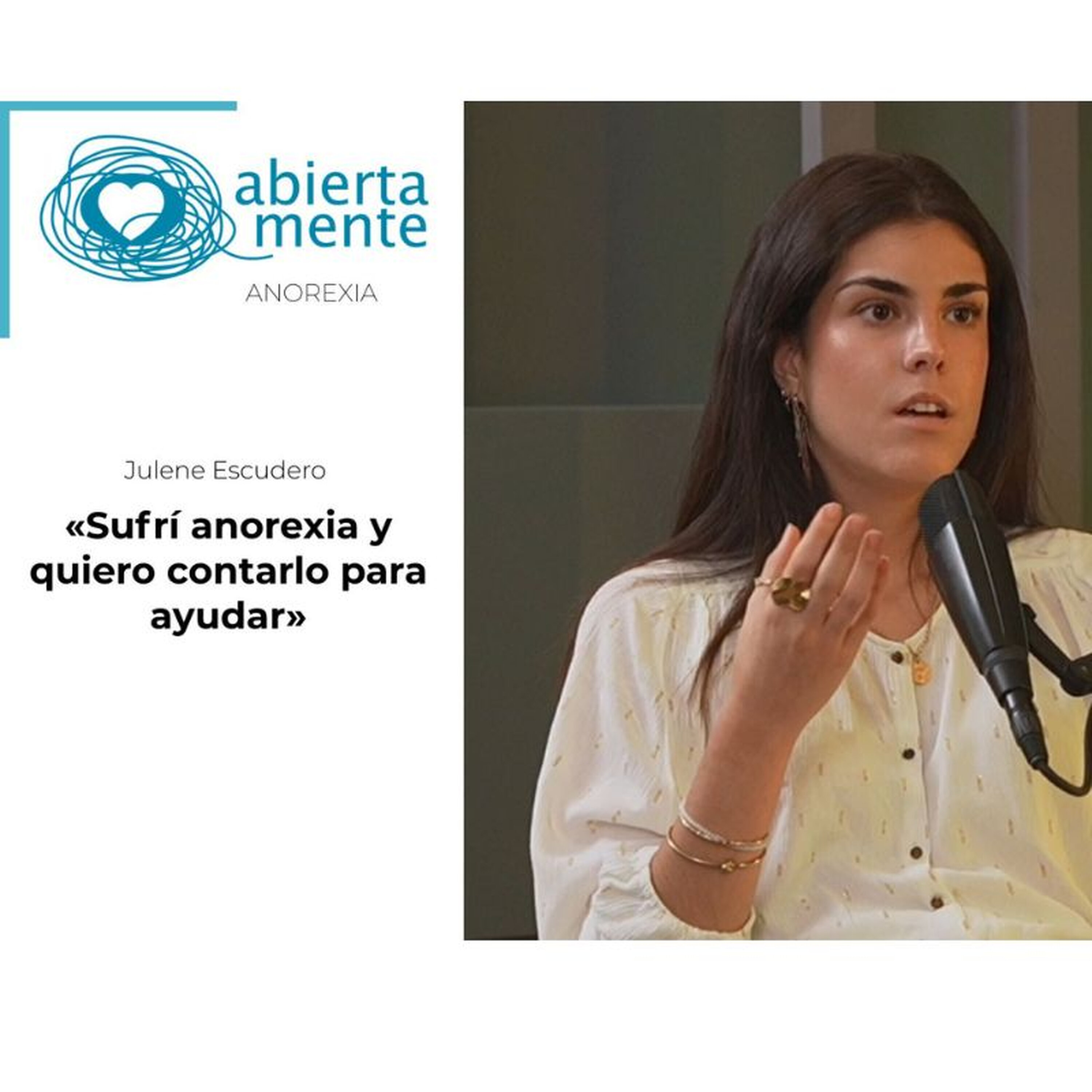 JULENE ESCUDERO: «SUFRÍ ANOREXIA Y QUIERO CONTARLO PARA AYUDAR»