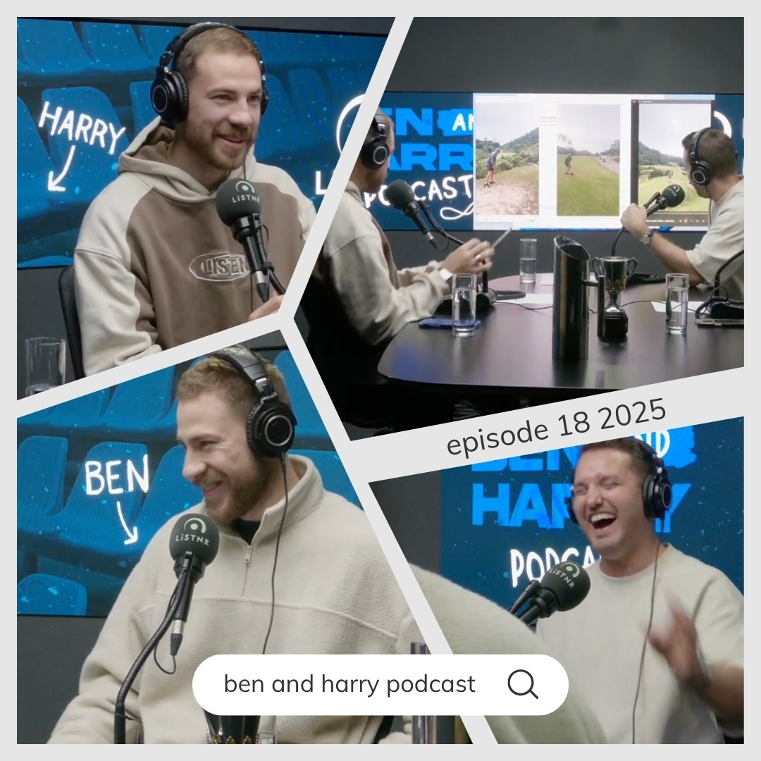 ep 19 2025.  "If you guys were both puffer fish..." + harry's positive injury news 