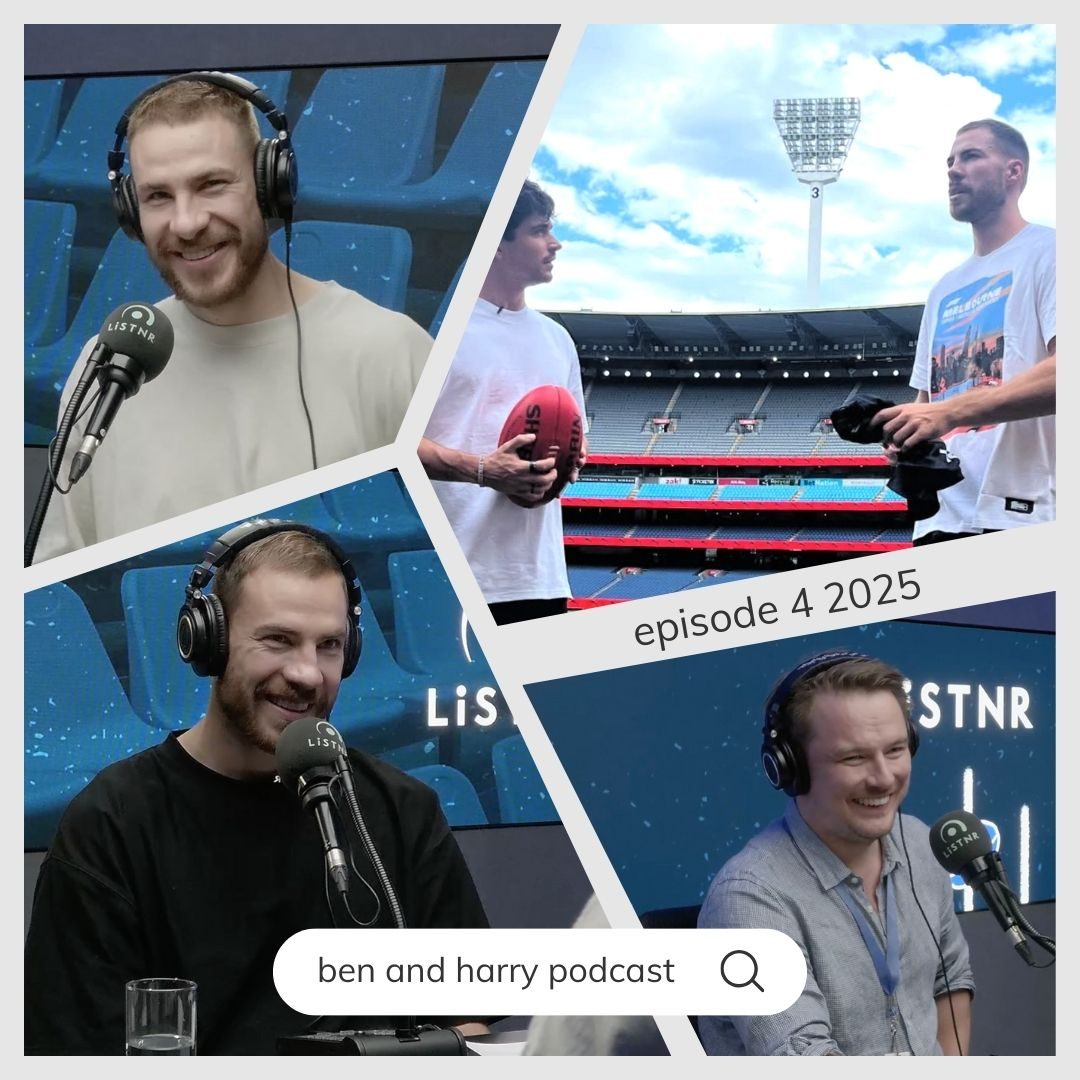 ep 4 2025. the ben & harry tunnels, white lotus + what's in an AFL player's game day kit bag?