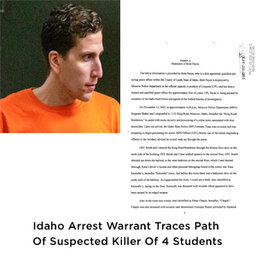 Idaho Arrest Affidavit Traces Path Of Suspected Killer of 4 Students
