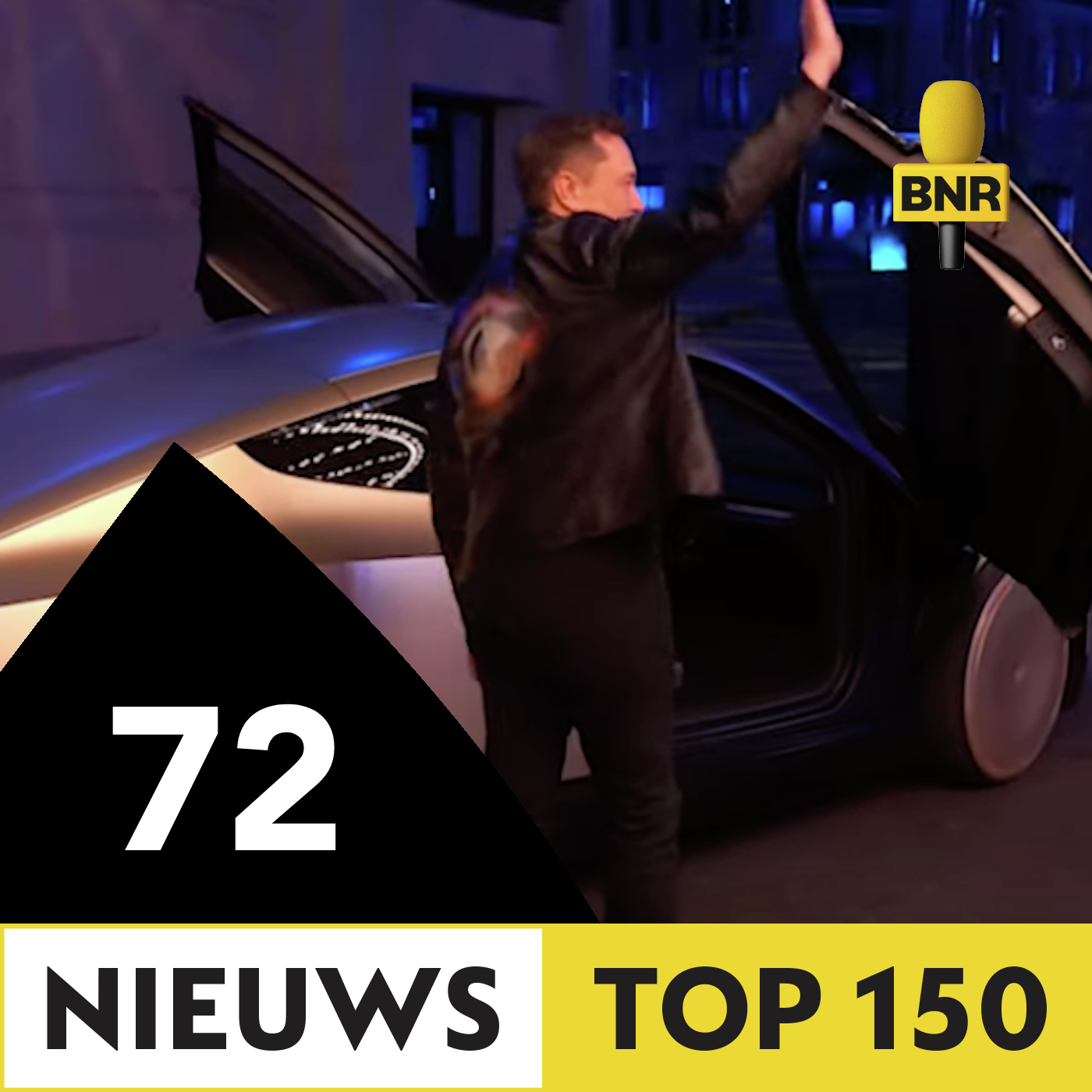 72. Tesla presenteert een prototype van de Cybercab, een lang aangekondigde robottaxi episode artwork
