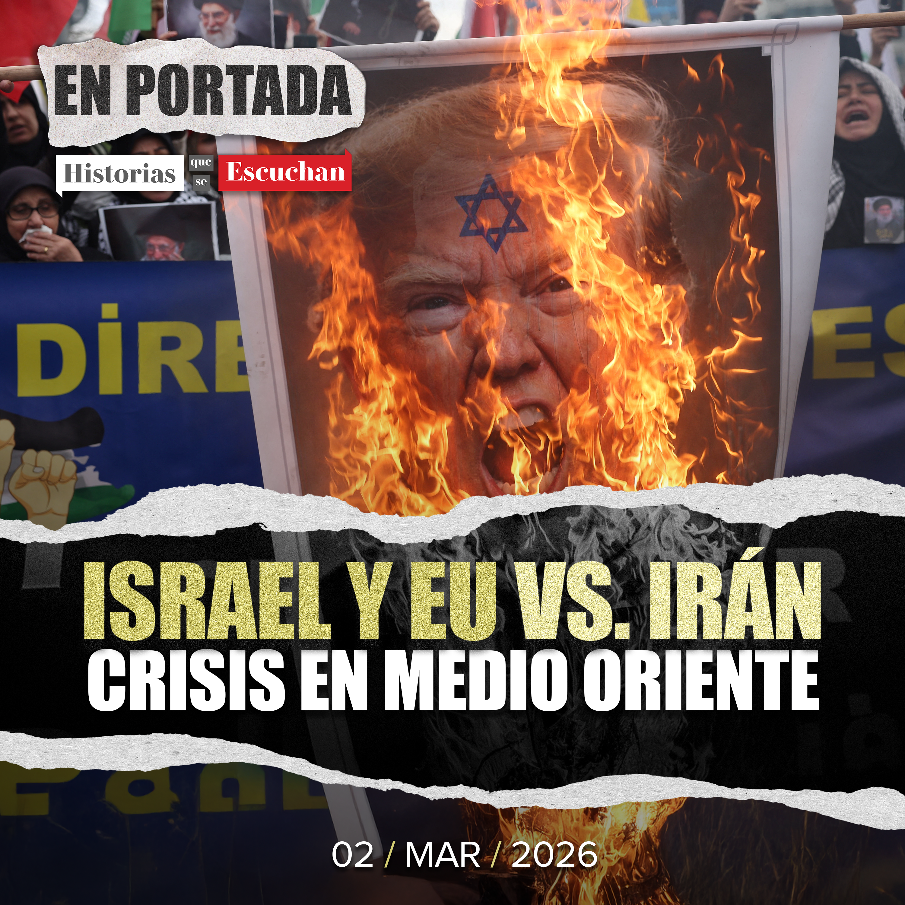 Irán responde a bombardeos de EU e Israel; hay cientos de muertos