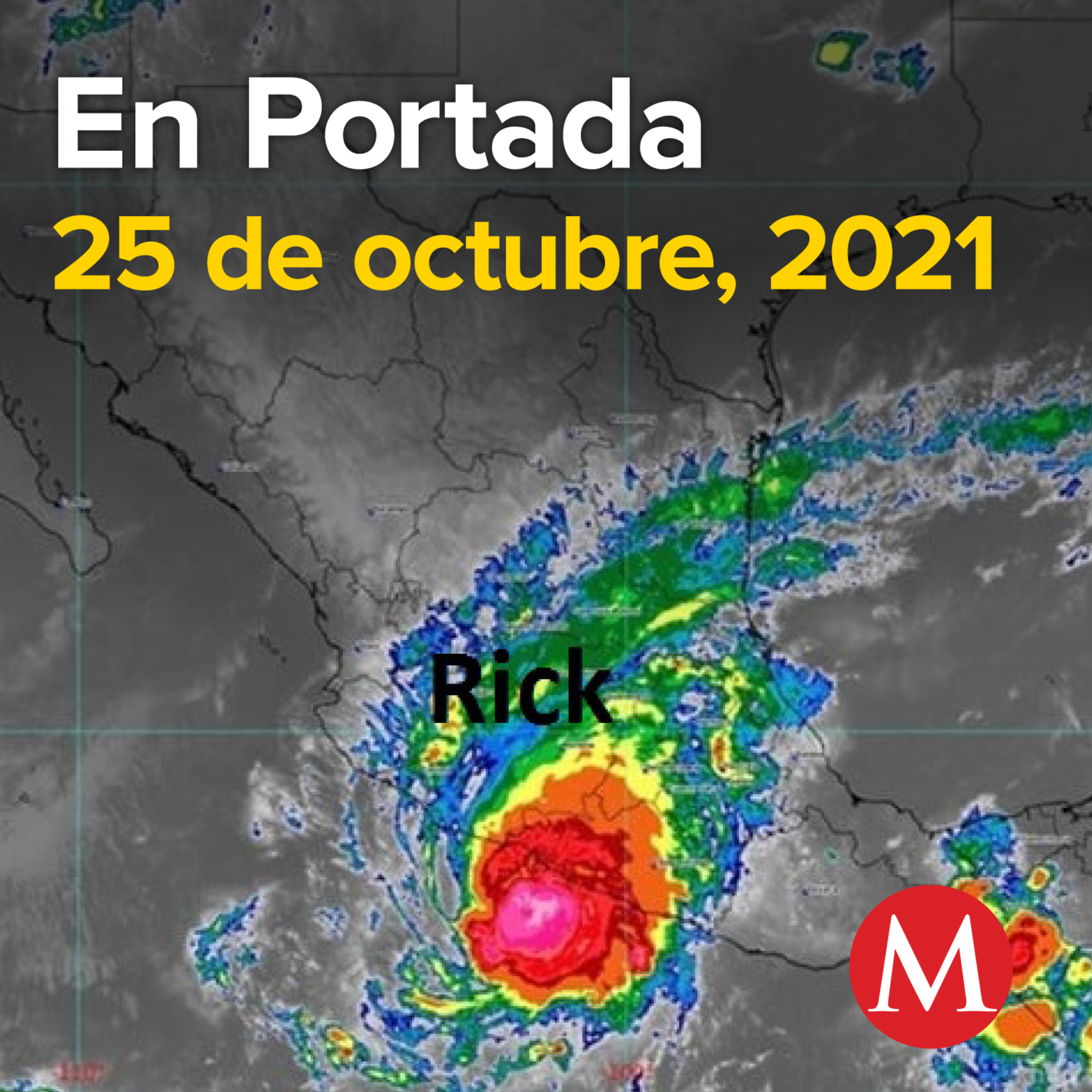 25-octubre-2021. Guardia Nacional despliega operativos por 'Rick'. CFE se prepara para el paso del huracán Rick. AMLO presenta plan de apoyo a Guerrero.
