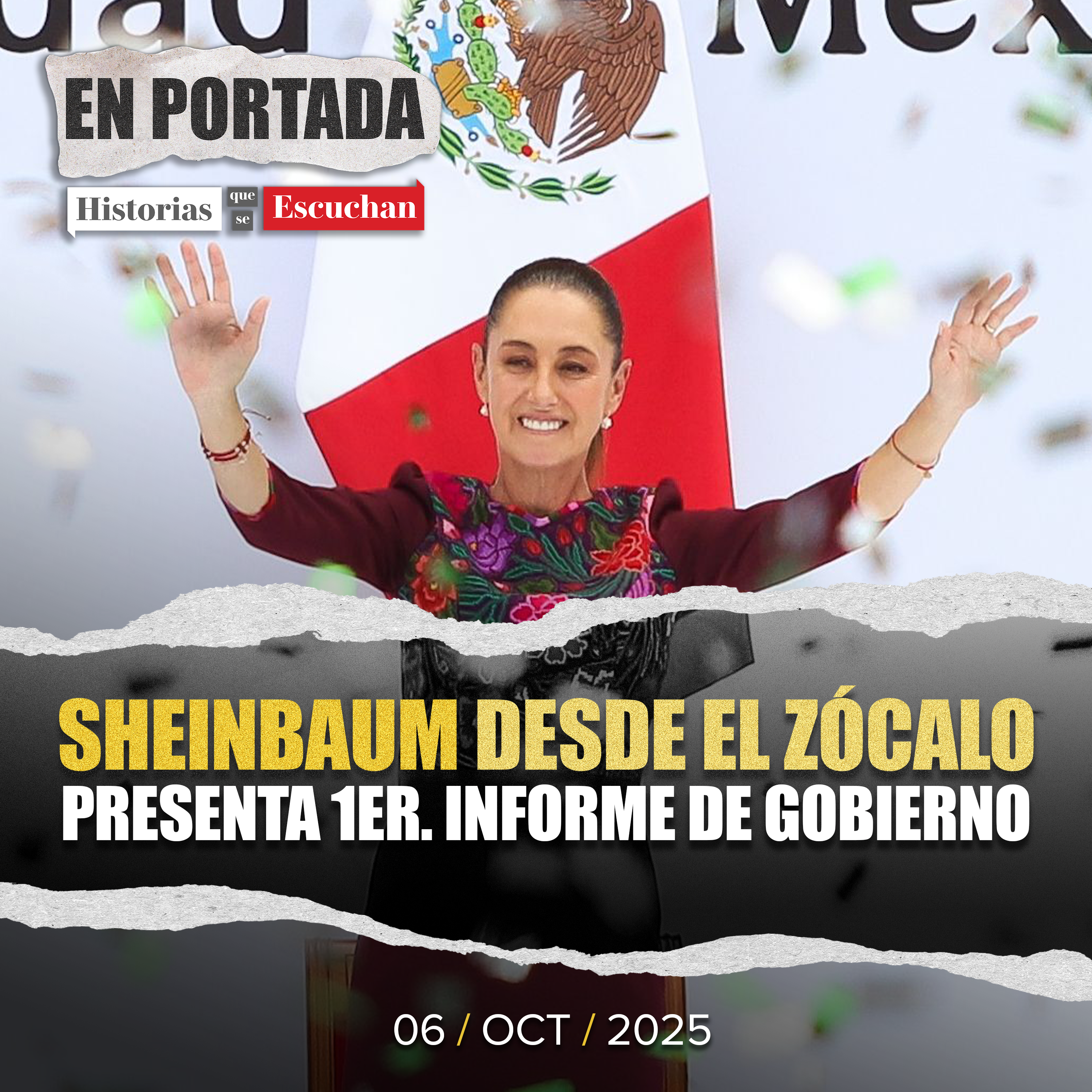 Claudia Sheinbaum celebra primer año de gobierno con Zócalo lleno; promete no fallar al pueblo