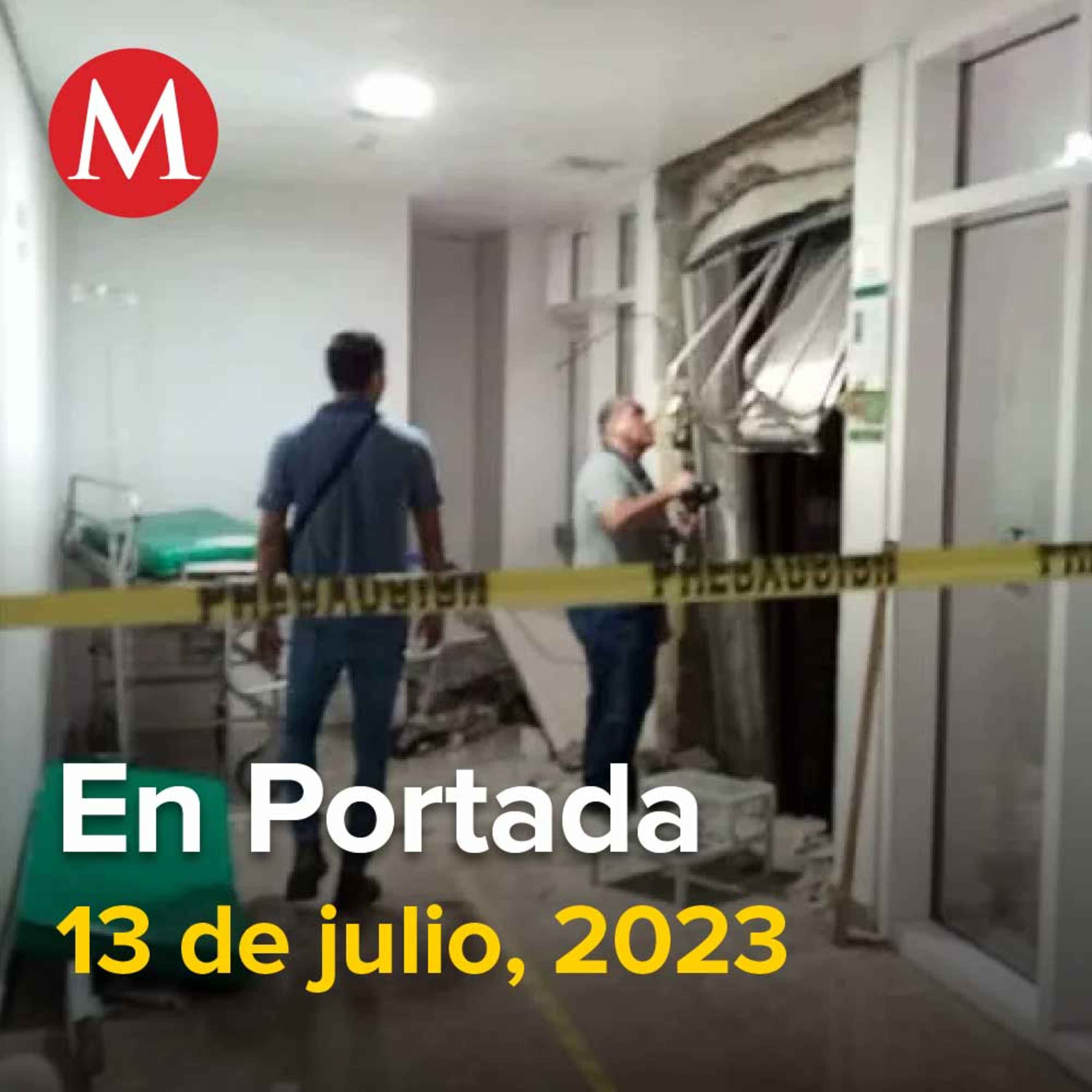 13-julio-2023. Liberan a camillero involucrado en muerte de niña prensada por elevador en IMSS, Asesinan a balazos a José Luis Aboytes, AMLO reta a Claudio X a investigar empresas de Xóchitl Gálvez.