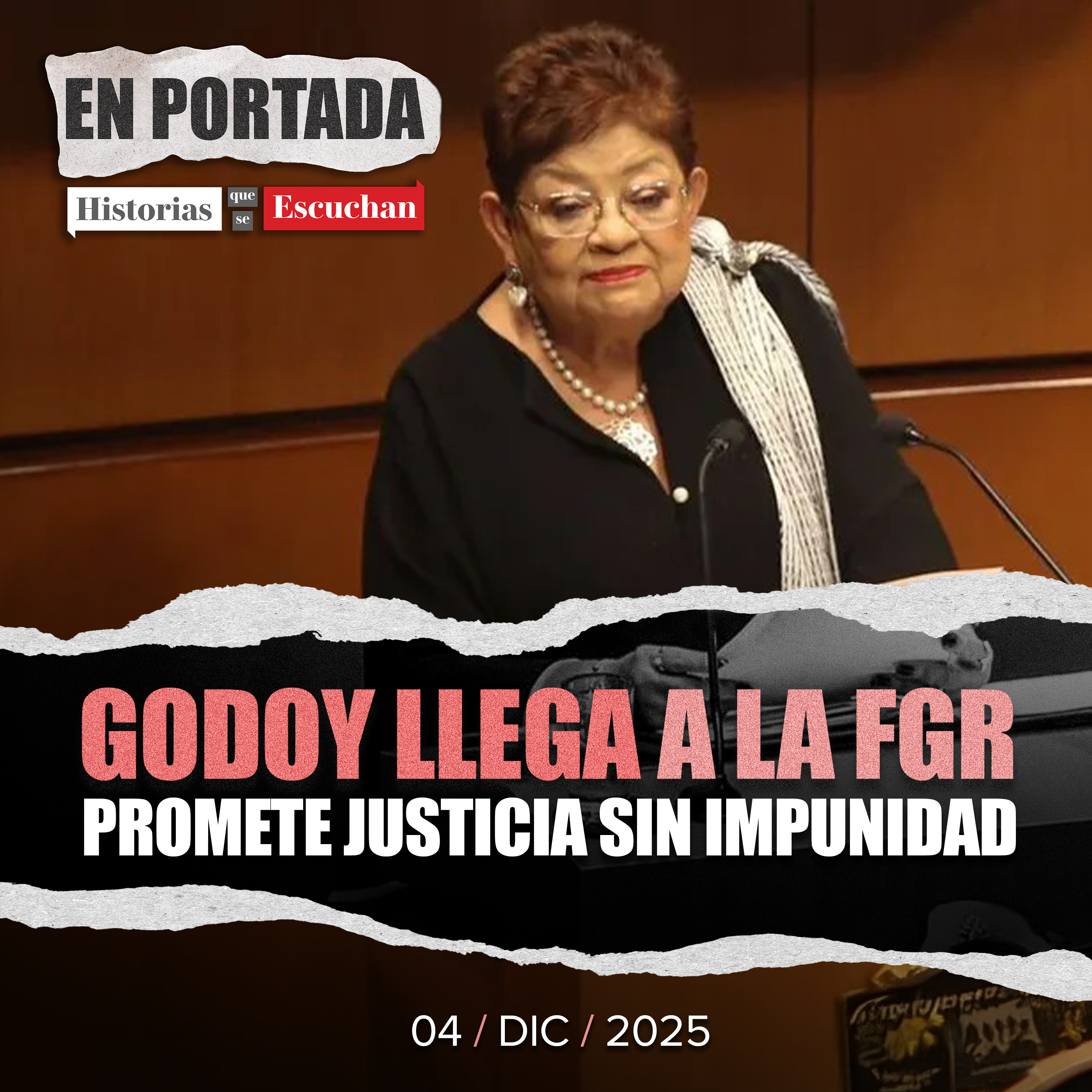 Ernestina Godoy al frente de la FGR; asegura que "la coordinación no implica subordinación".
