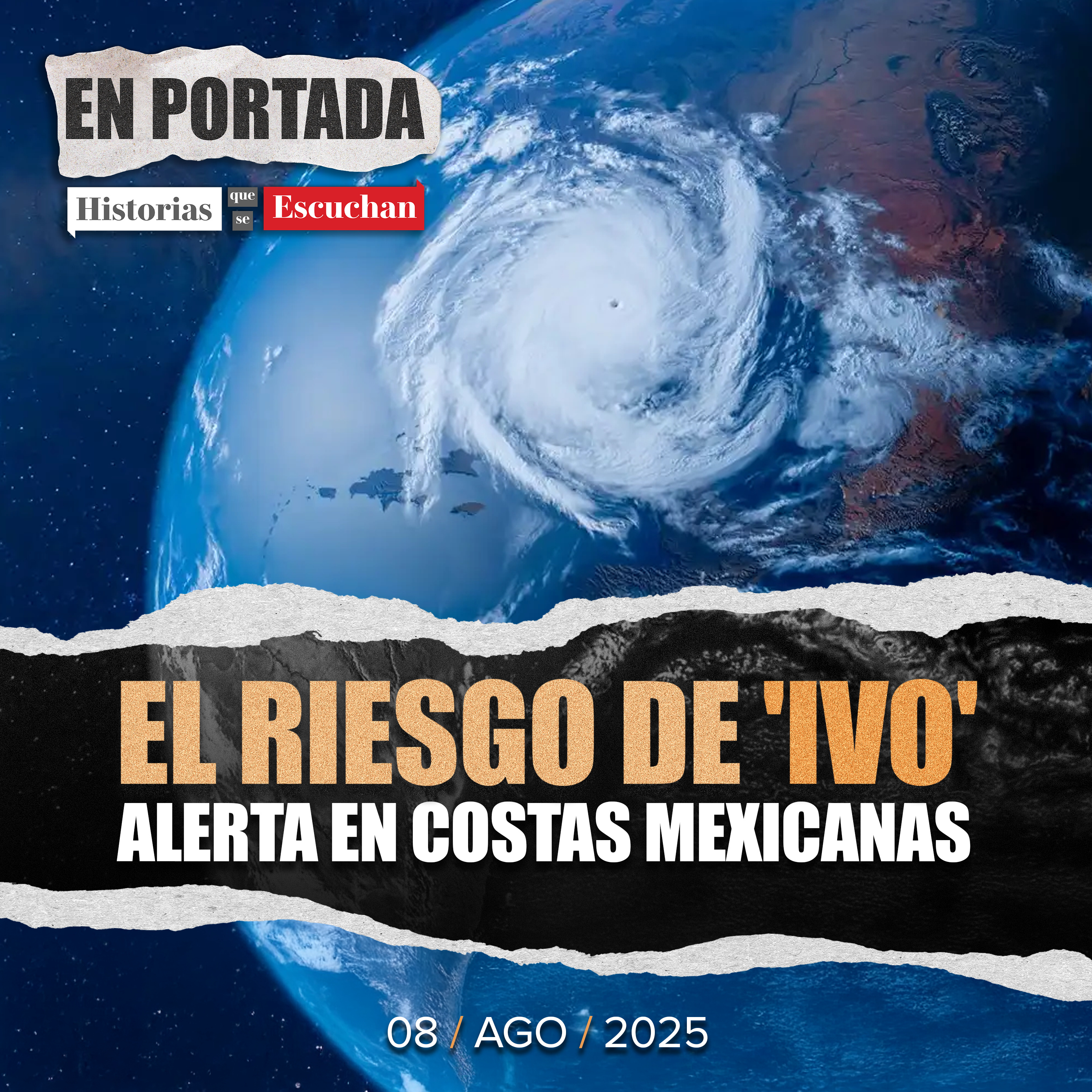 Tormenta tropical Ivo se desplaza e intensifica por el Pacífico