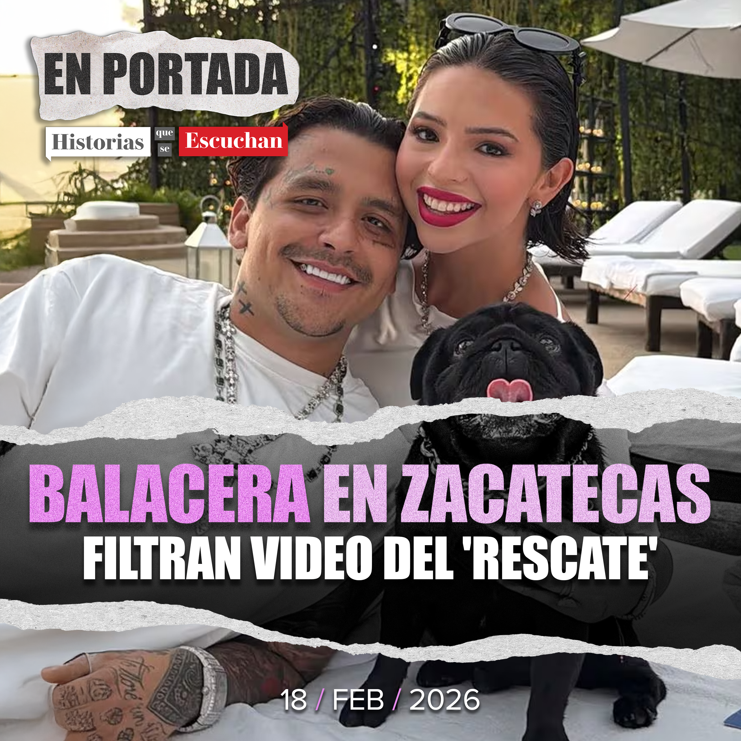 Christian Nodal y Ángela Aguilar sí quedaron en medio de balacera en Zacatecas