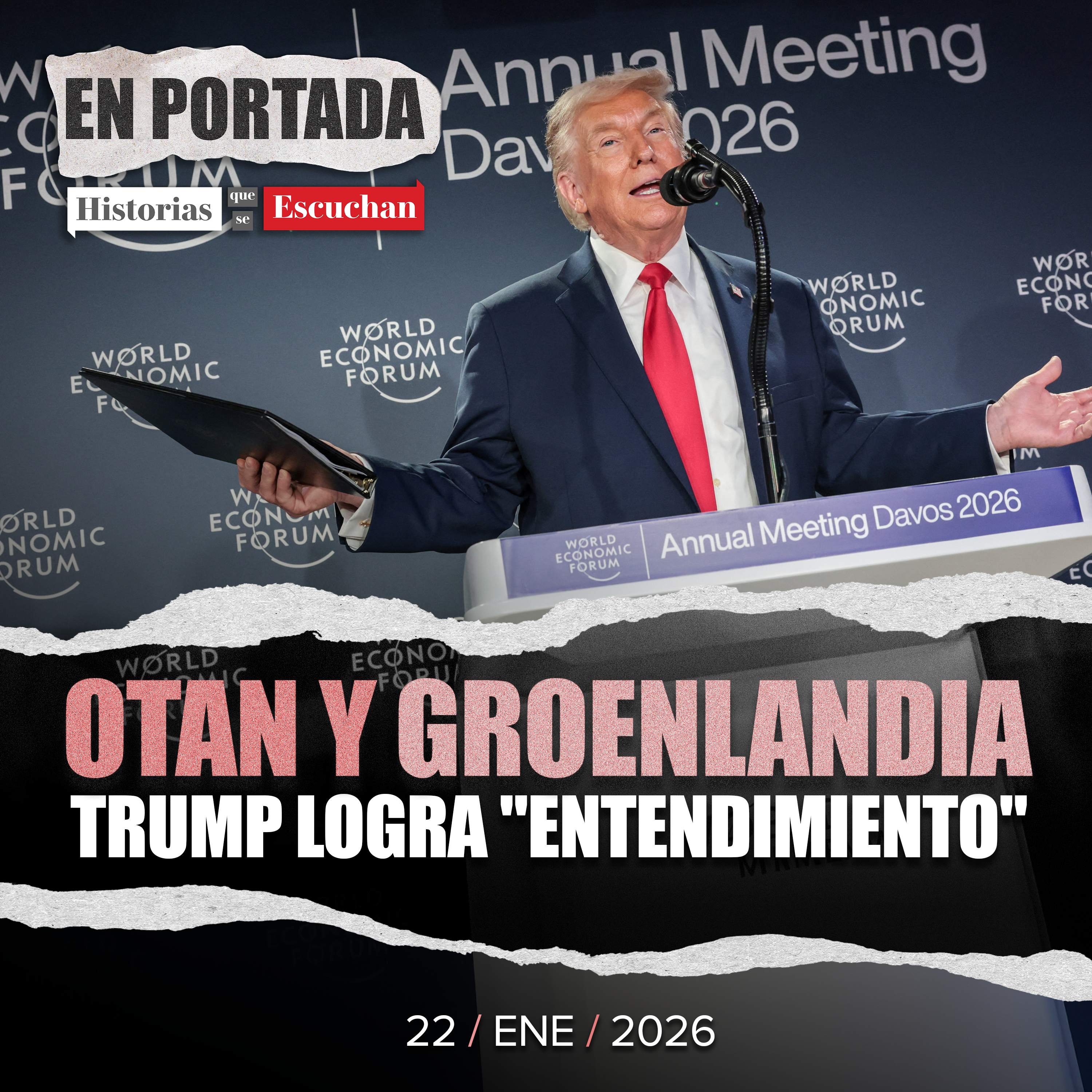 Trump pacta con la OTAN no usar la fuerza en Groenlandia