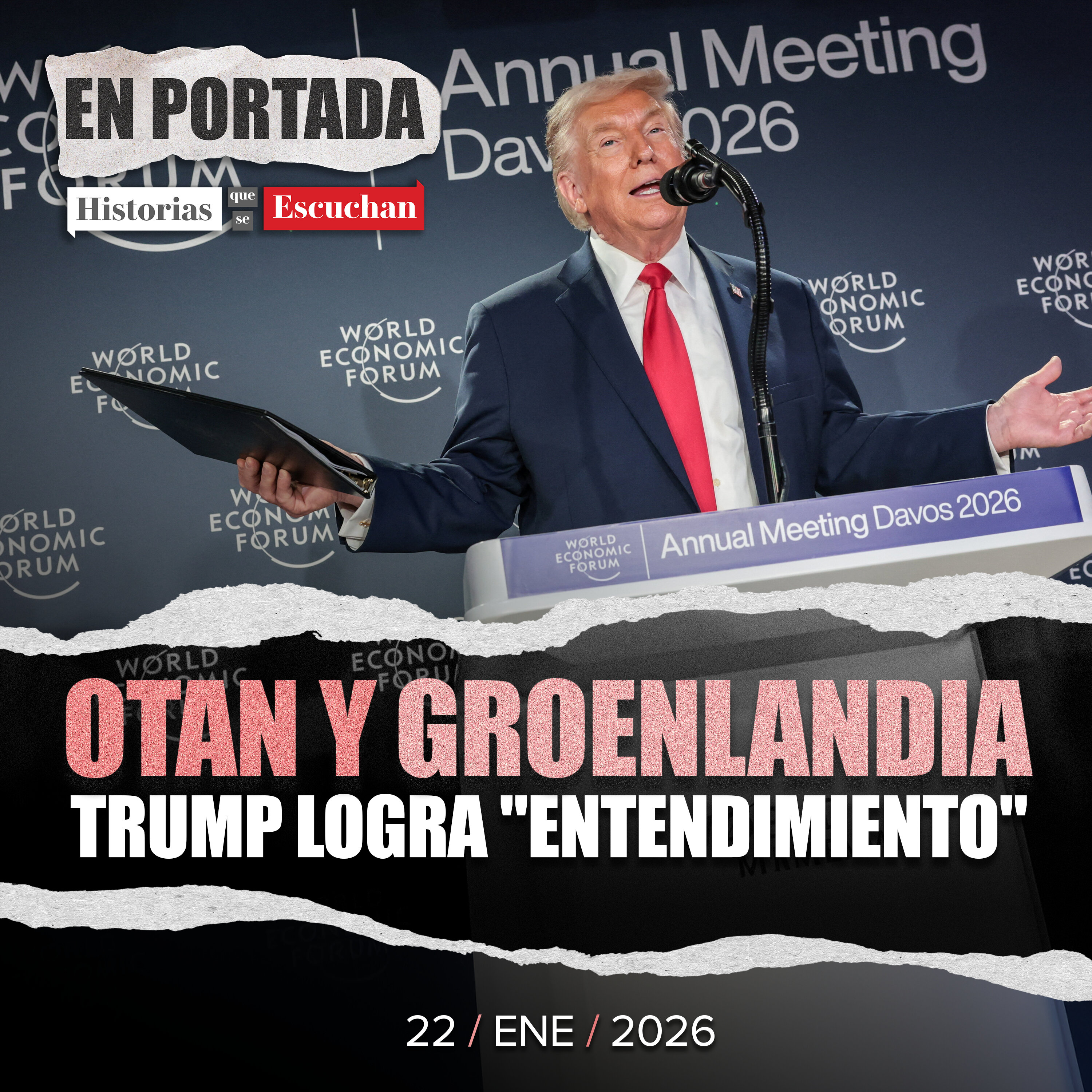 Trump pacta con la OTAN no usar la fuerza en Groenlandia Trump pacta con la OTAN no usar la fuerza en Groenlandia
