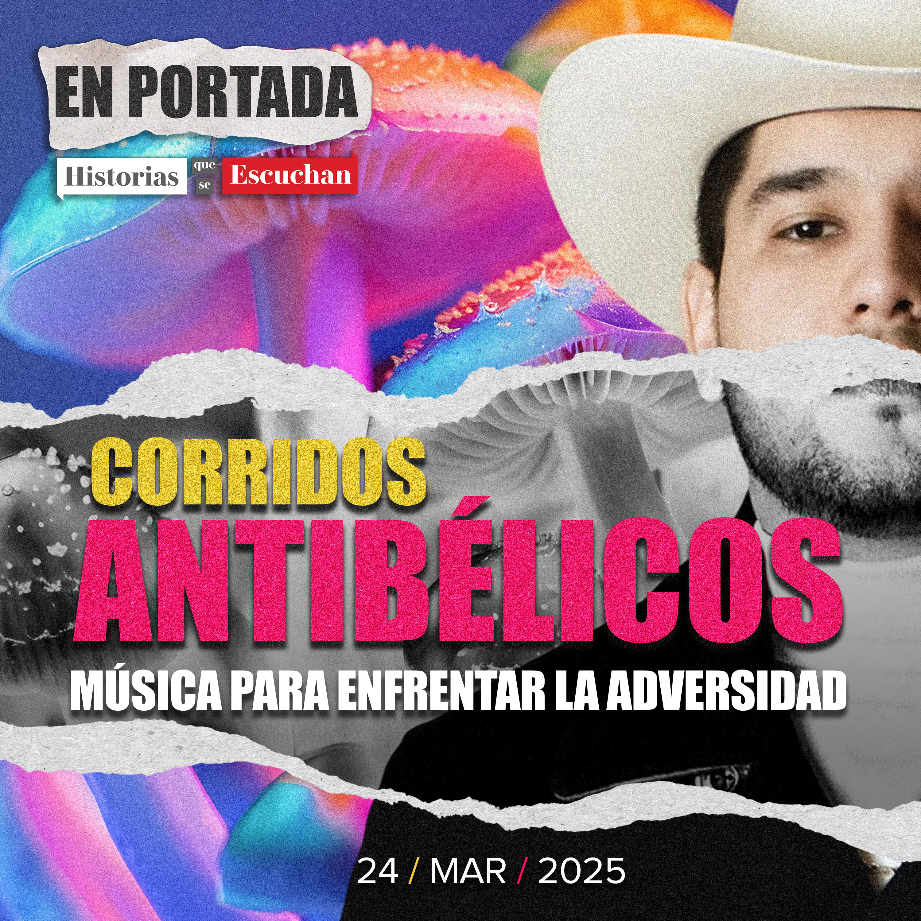 De lo bélico a lo psicodélico. Raúl Beltrán es el nuevo gurú de los 'corridos metafísicos'