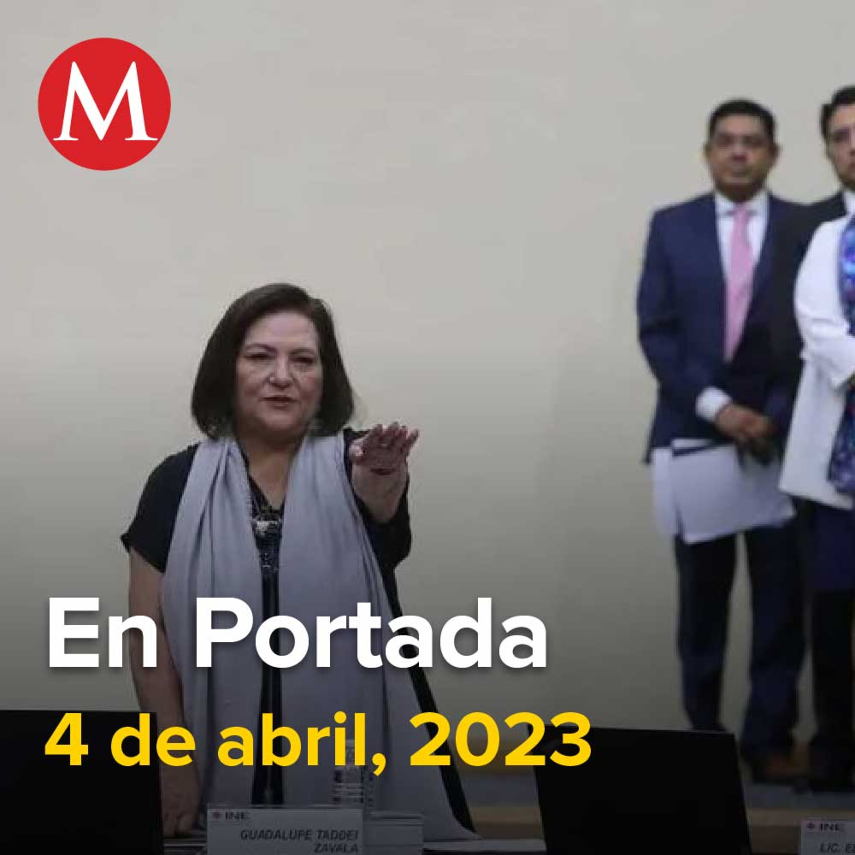 04-abril-2023. Guadalupe Taddei rinde protesta como nueva consejera presidenta del INE, Sismo de magnitud 5.5 en Oaxaca activa la alerta sísmica en CdMx, AMLO pide revertir suspensión del 'Plan B'.