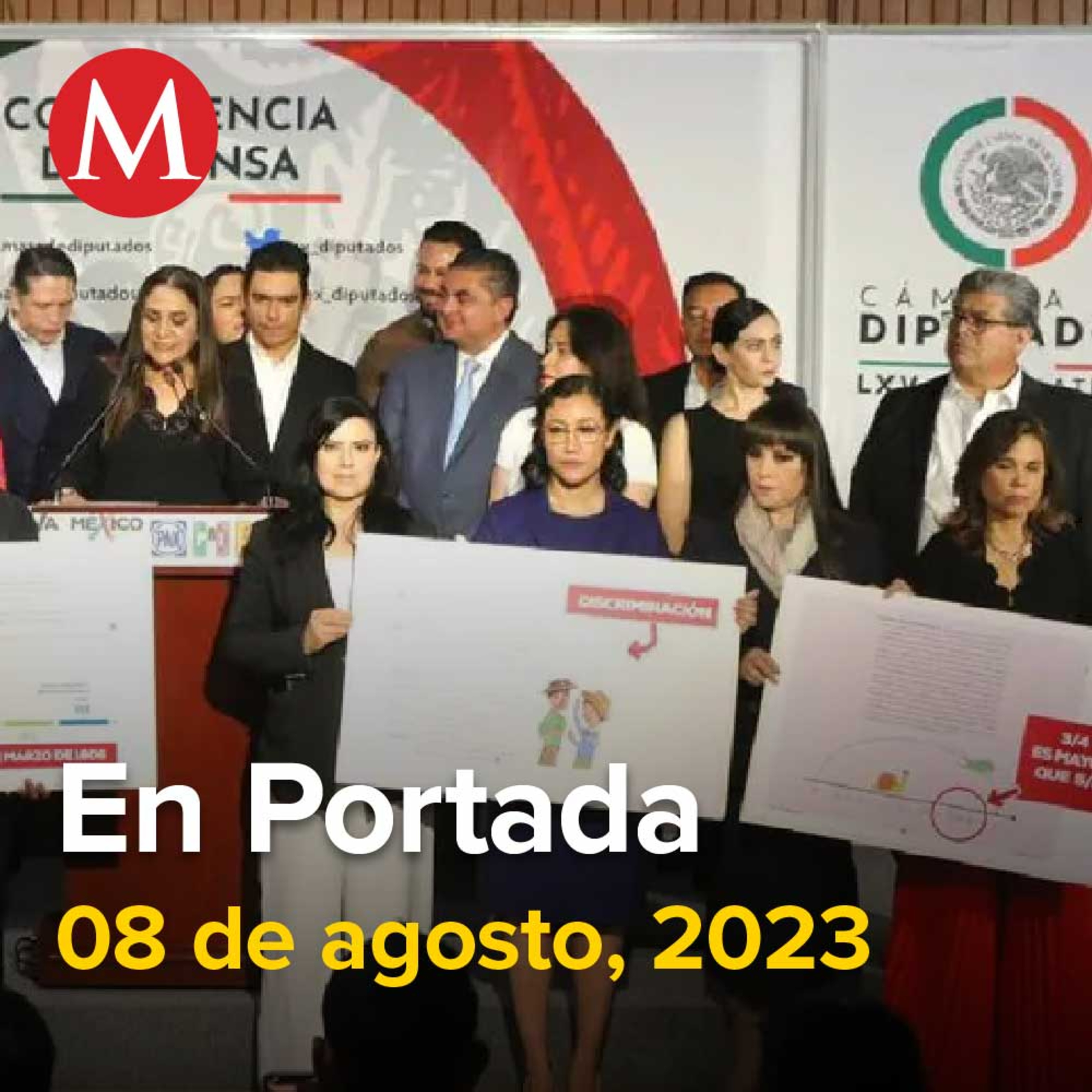 08-agosto-2023. PAN, PRI y PRD presentarán amparos para frenar distribución de libros de texto, Encuentran sin vida a Iñigo Arenas, empresario desaparecido, Transportistas Edomex realizan protestas.