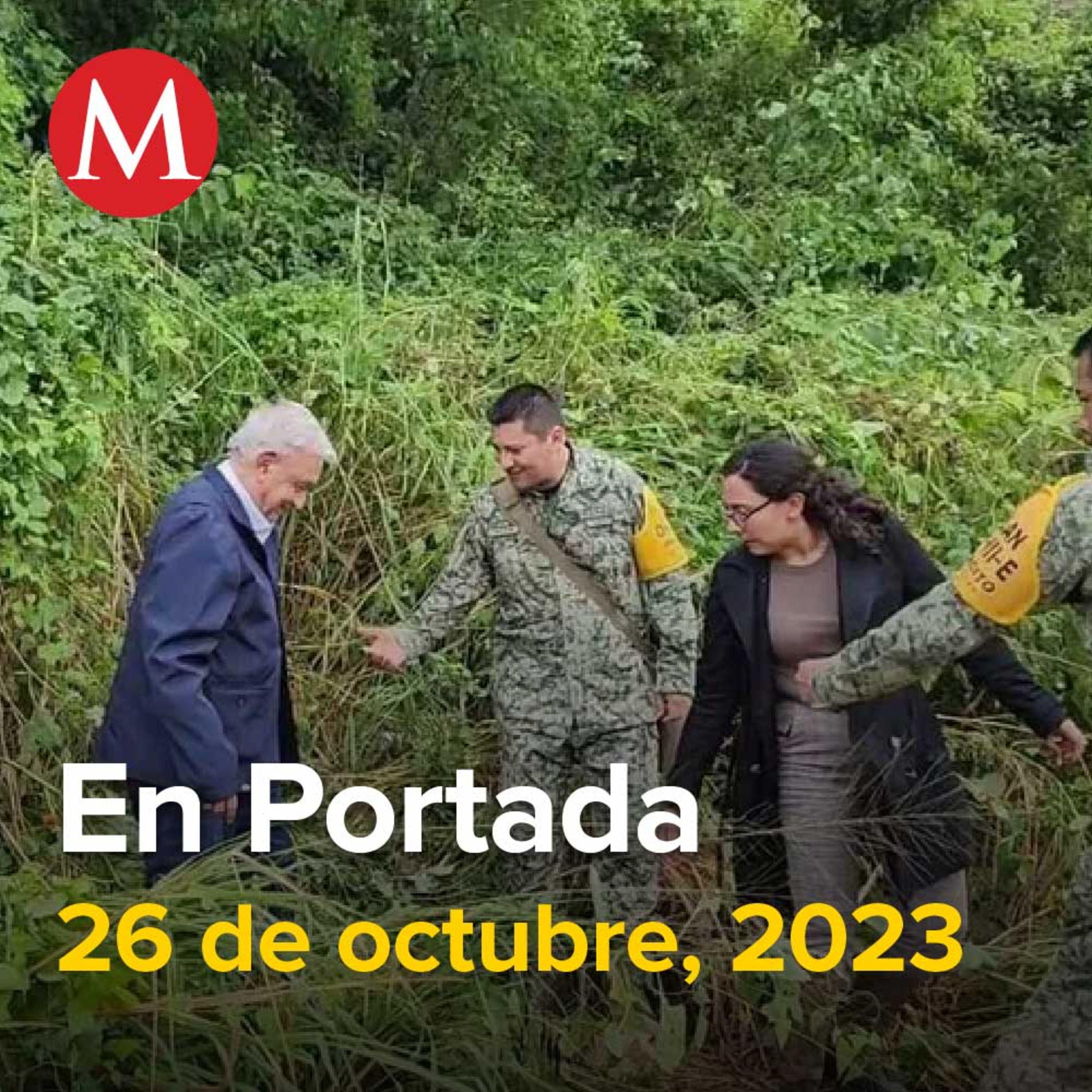 26-octubre-2023. AMLO viaja a Acapulco tras impacto del huracán Otis, Senadora Cecilia Sánchez deja Morena y se suma al PRI, 8 mil elementos de las Fuerzas Armadas en Guerrero por huracán 'Otis'.