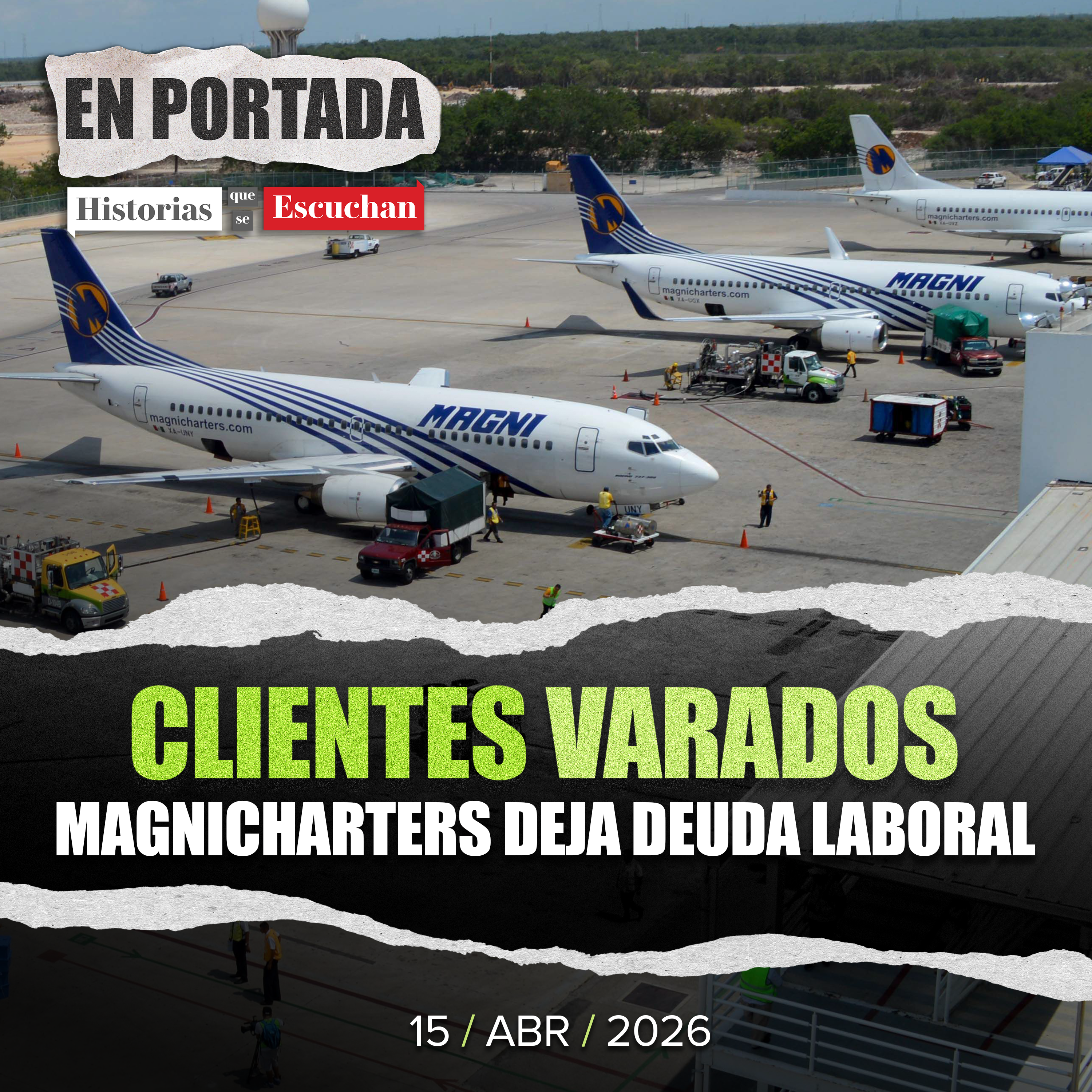 Crisis en Magnicharters: pasajeros varados y pilotos en paro
