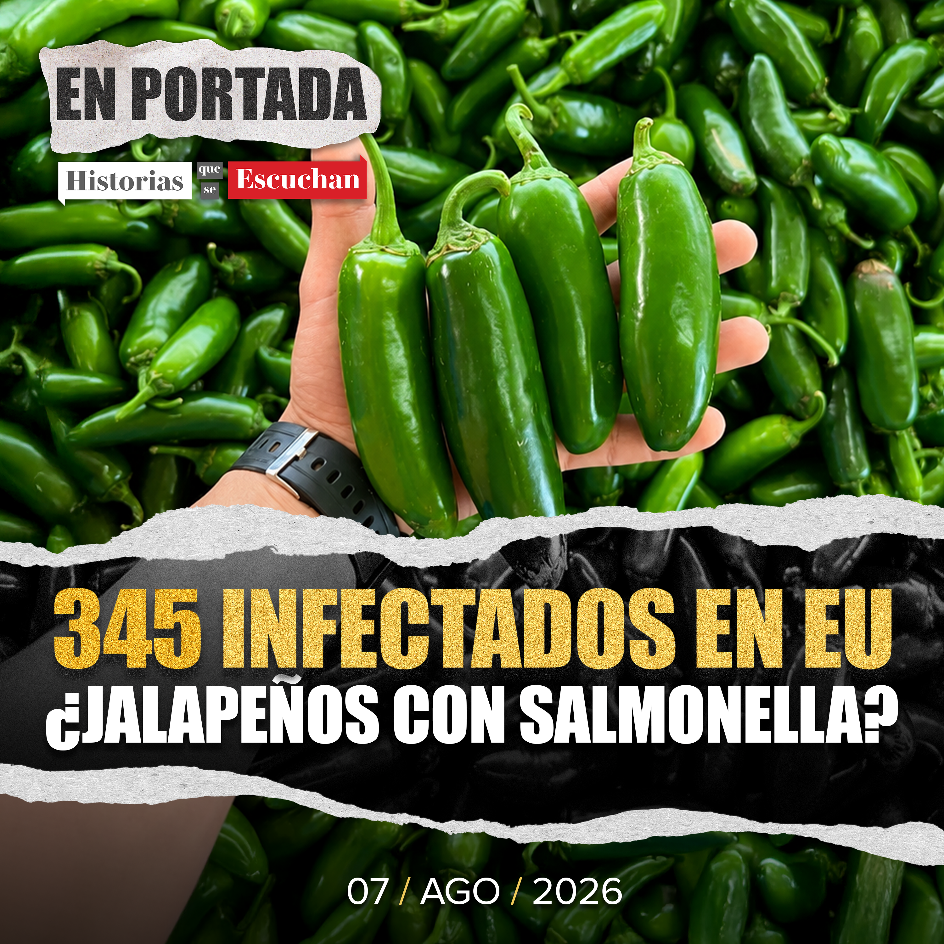 Cofepris investiga jalapeños mexicanos por brote de salmonella en EU episode artwork