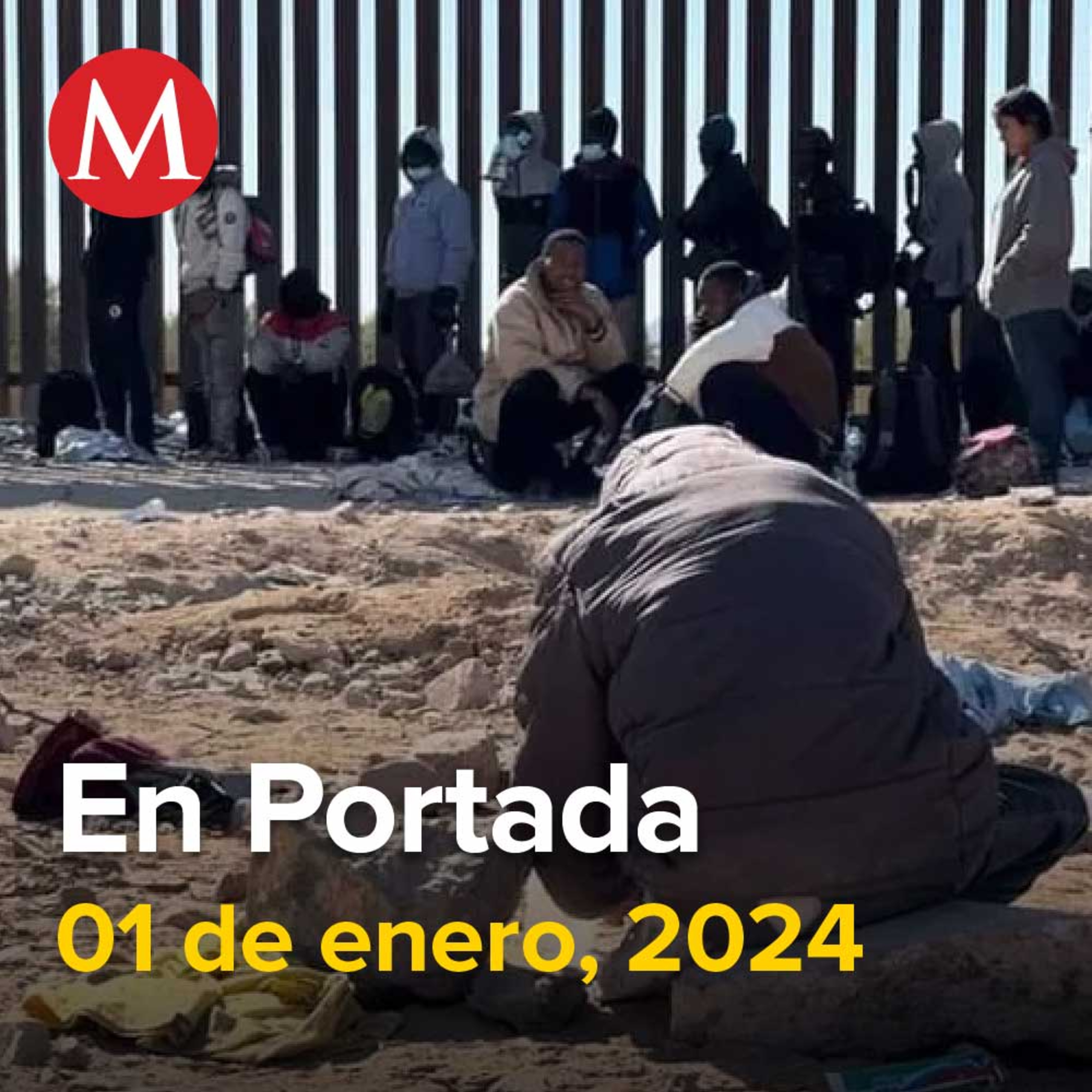 01-enero-2024. Migración sacudió frontera de México y EU durante el 2023, AMLO termina 2023 a bordo del Tren Maya, Protestan en CdMx a favor de Palestina.