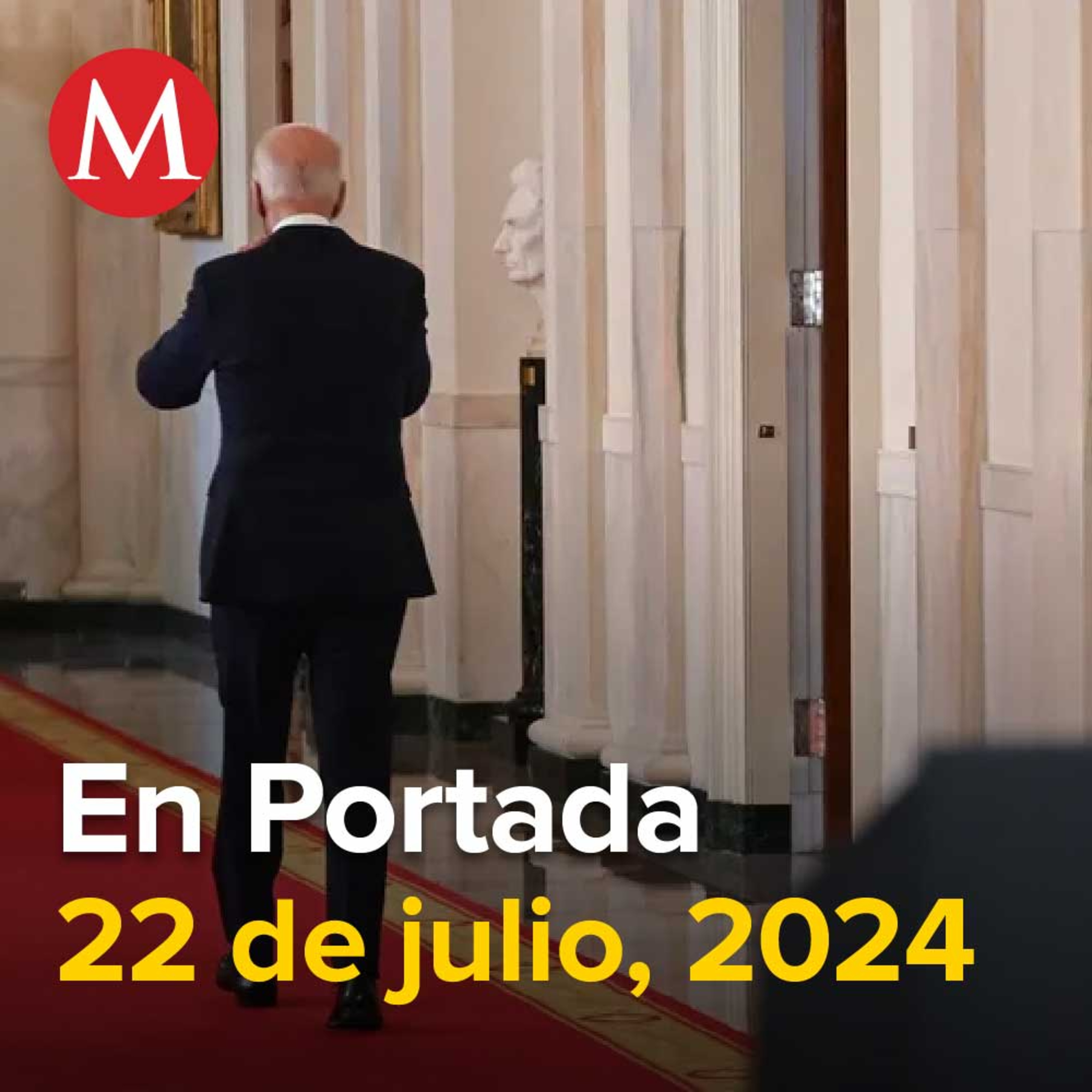 22-julio-2024. Biden deja la carrera por la presidencia y da su apoyo a Kamala, INE prevé multas por trampas en campañas, Sheinbaum anuncia atención médica domiciliaria a adultos mayores.