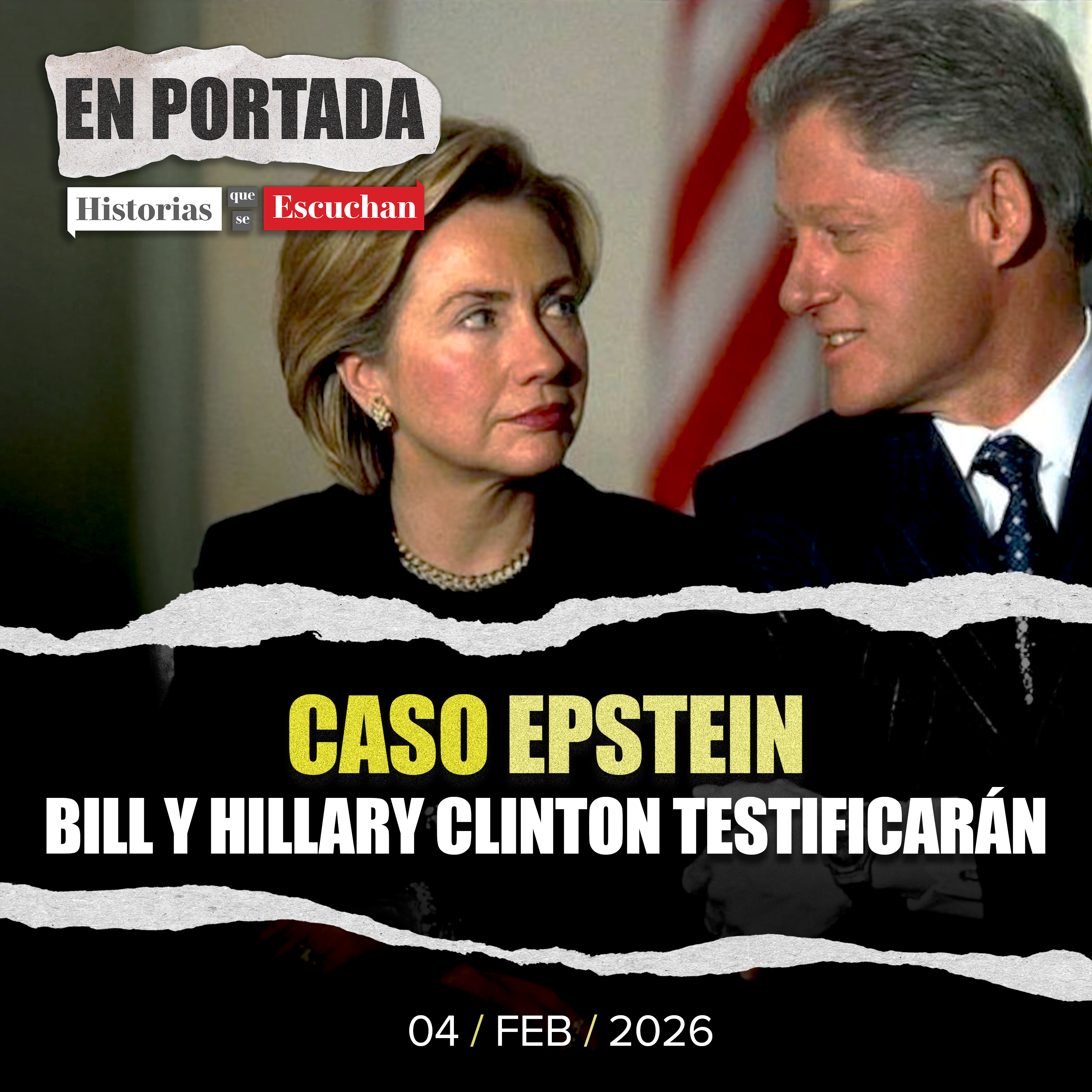 Bill y Hillary Clinton testificarán en caso Epstein