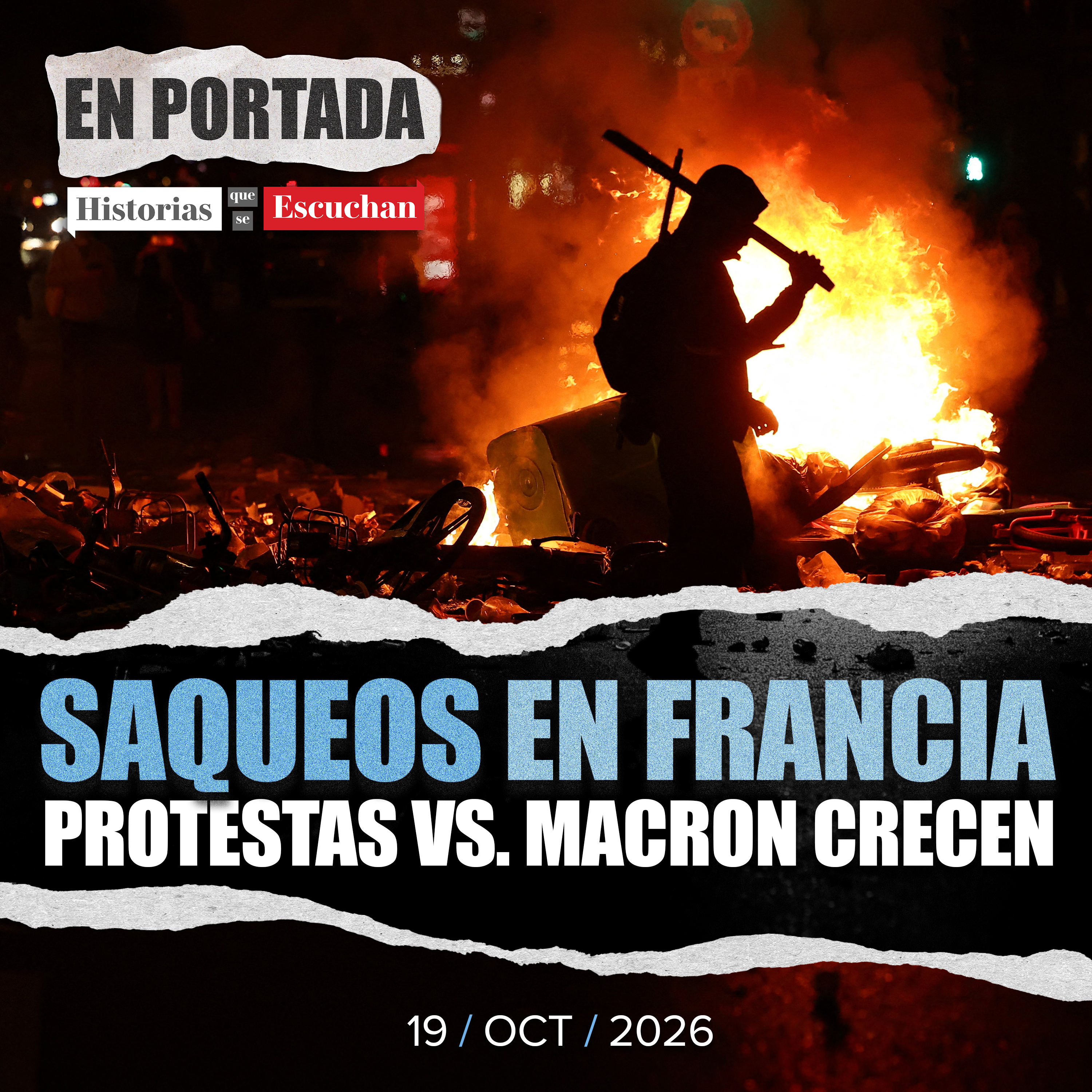 Protestas en Francia terminan en saqueos, incendios históricos y más de dos mil detenidos episode artwork