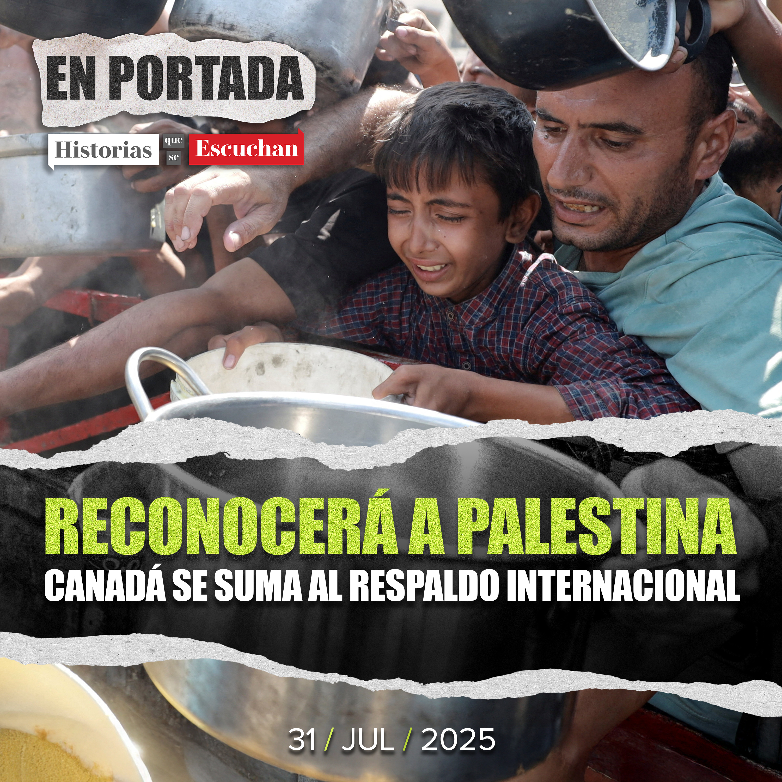"El sufrimiento humano en Gaza es intolerable": Canadá reconocerá a Palestina como Estado ante la ONU
