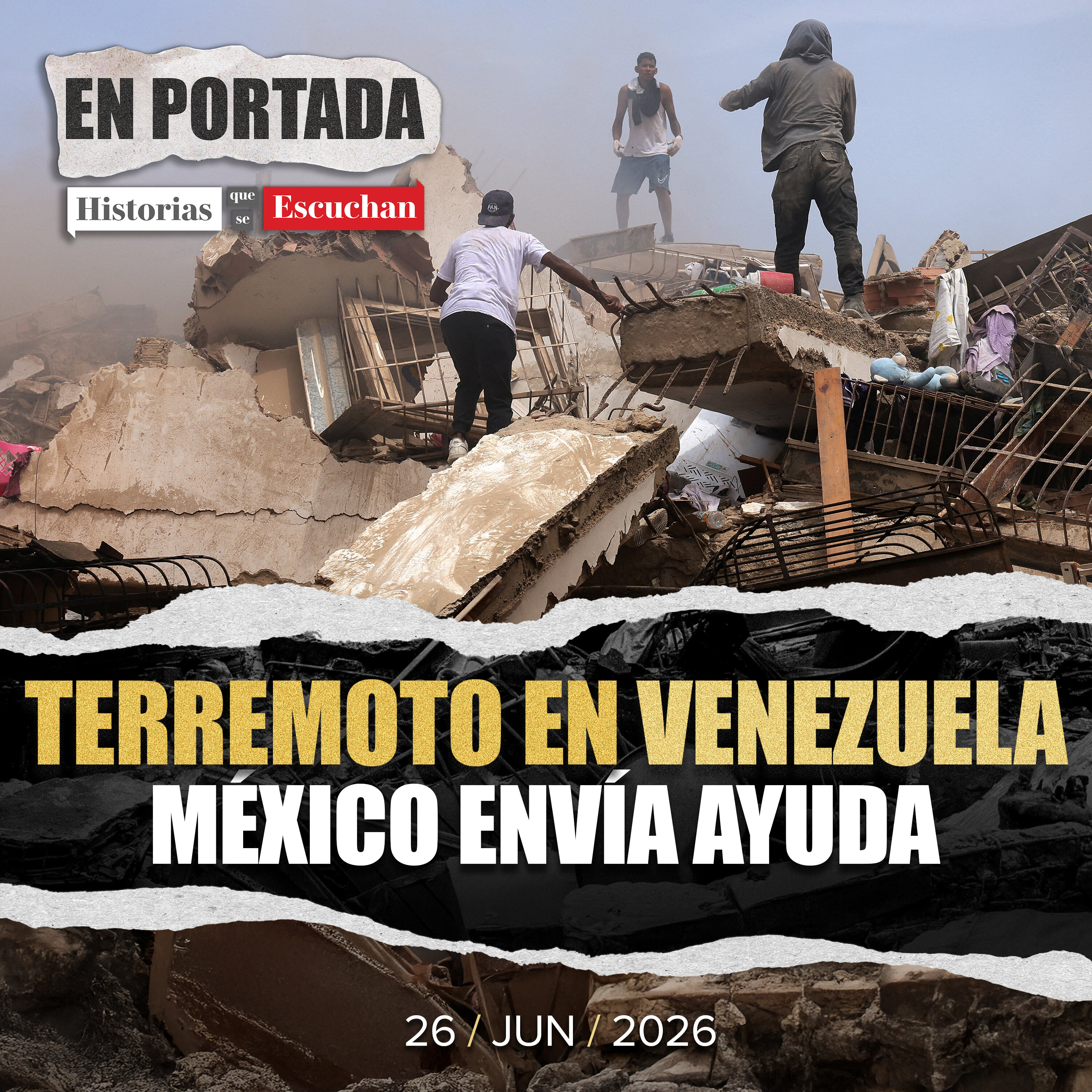 Venezuela bajo los escombros tras doblete sísmico: llega apoyo internacional episode artwork