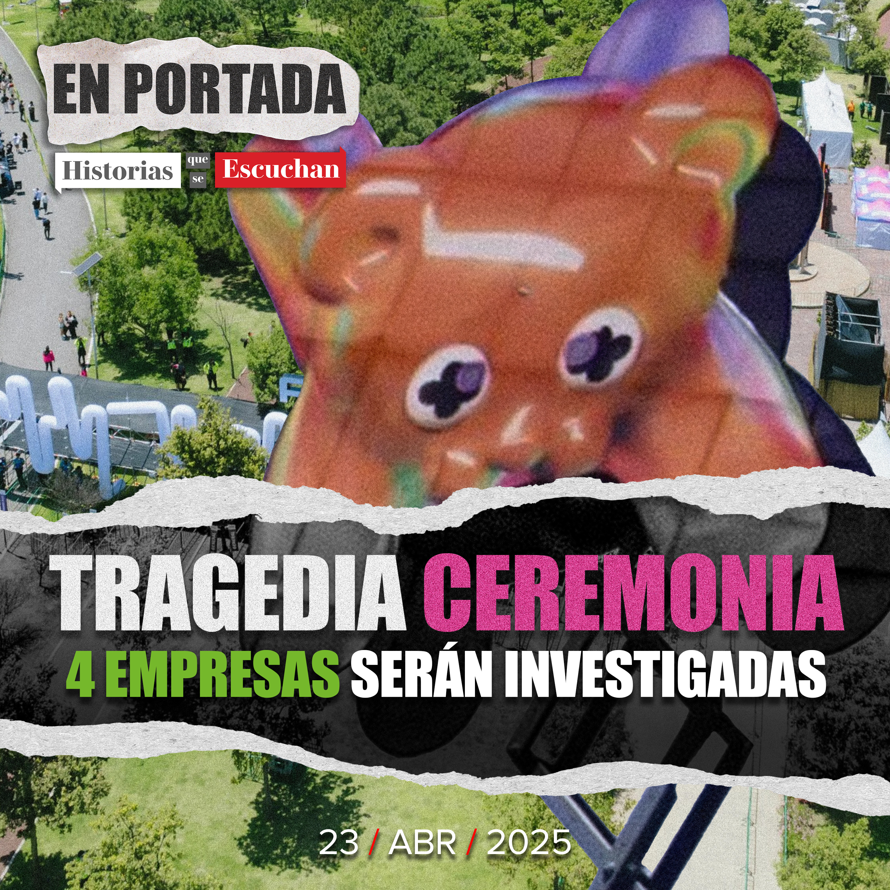 Autoridades investigan a 4 empresas por colapso de una grúa en el Axe Ceremonia