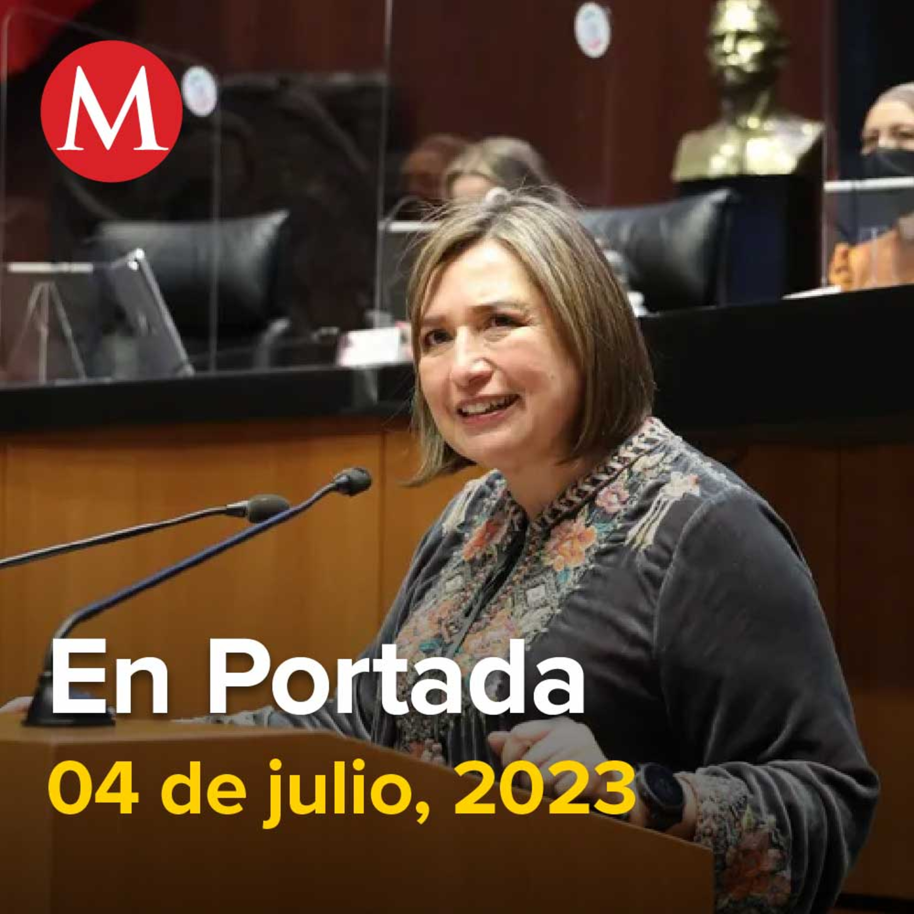 04-julio-2023. AMLO destapa a Xóchitl Gálvez como representante de la oposición en 2024, Me atacan porque "están muertos del pánico": Xóchitl Gálvez, Lo mejor del PRI se quedó: 'Alito' Moreno.