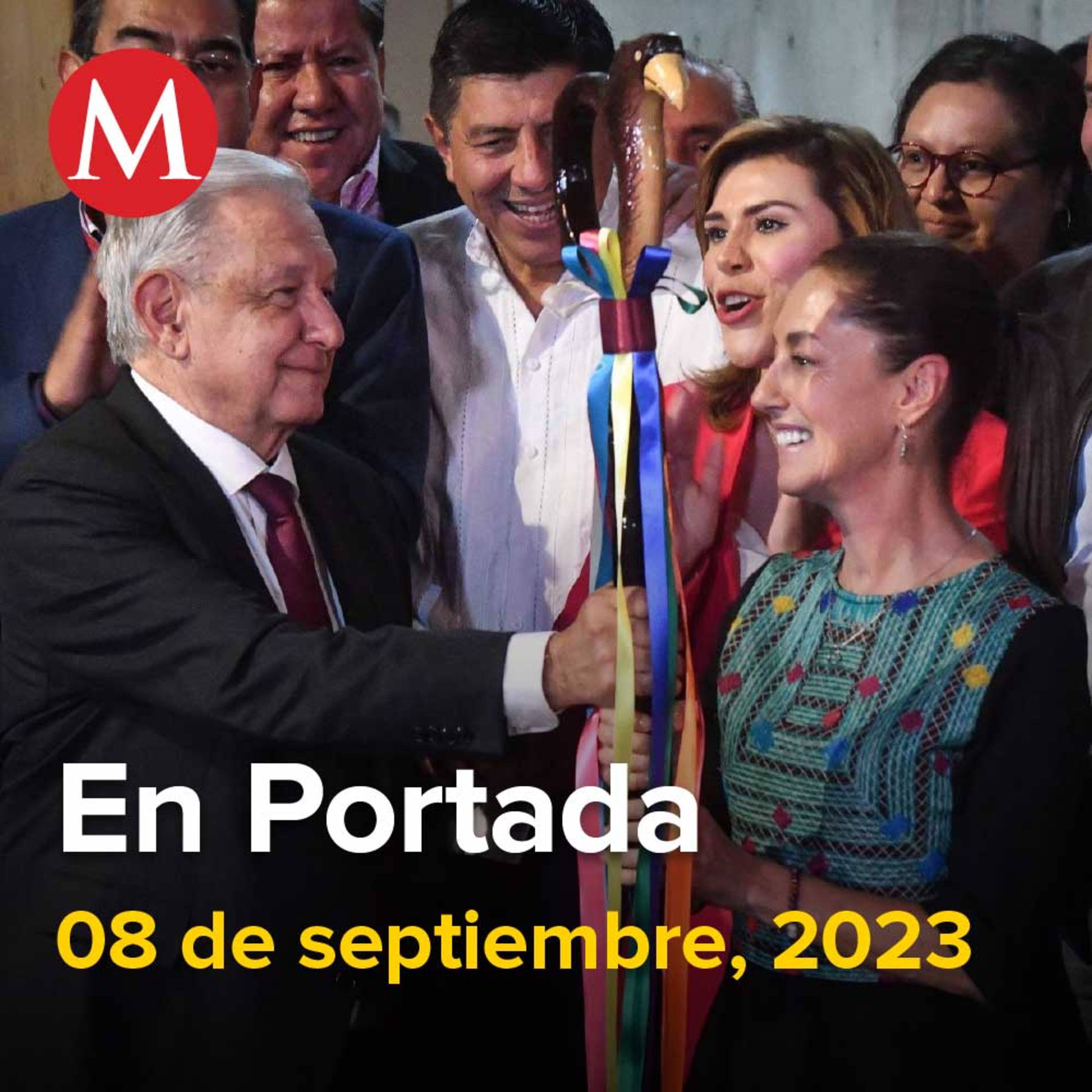 08-septiembre-2023. Sheinbaum recibe bastón de mando: "jamás traicionaré al pueblo", INE da banderazo de salida al proceso electoral 2023-2024, Clara Brugada va por la Jefatura de Gobierno de CdMx.
