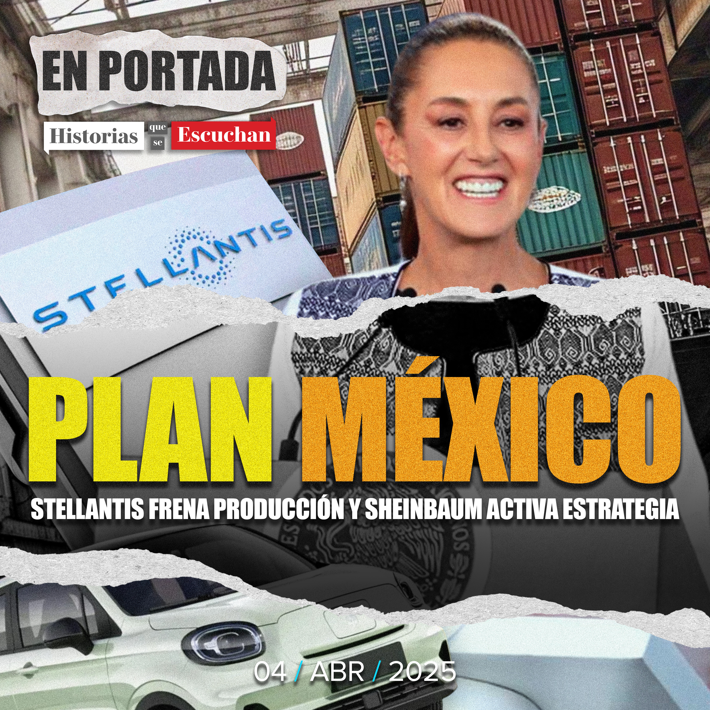 Stellantis frena producción automotriz y Sheinbaum activa 'Plan México'