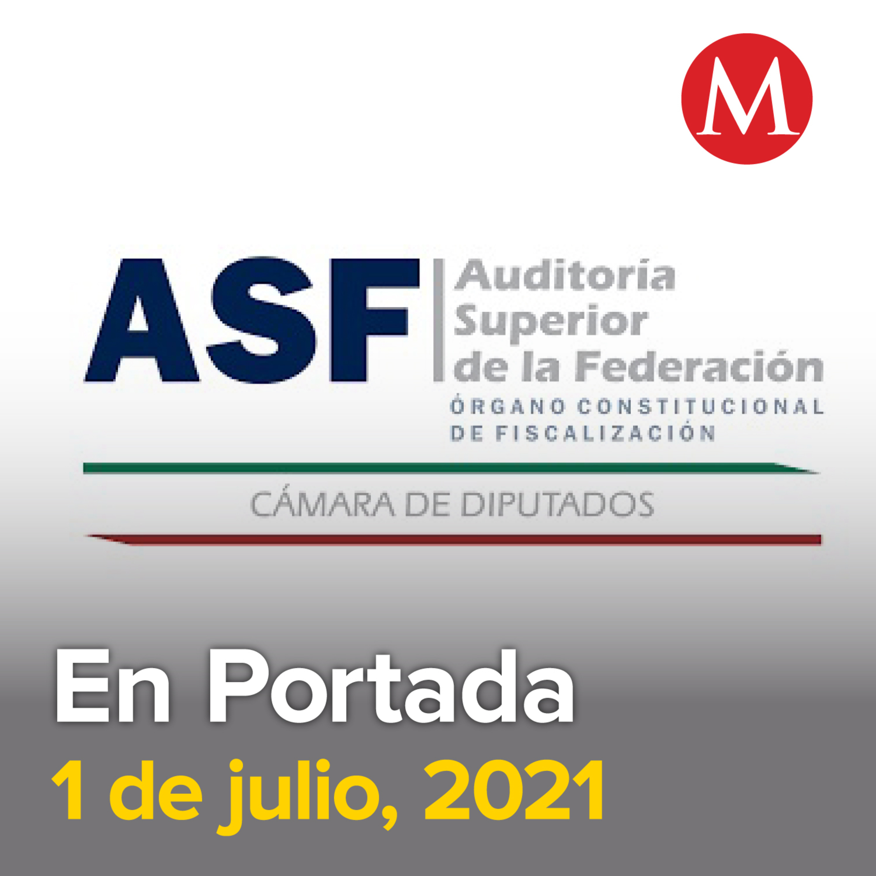 1-julio-2021. ASF encuentra posible desfalco por 466 mdp en 15 instituciones. Hidalgo aprueba la despenalización del aborto. Dictan prisión preventiva oficiosa a 'YosStop'.