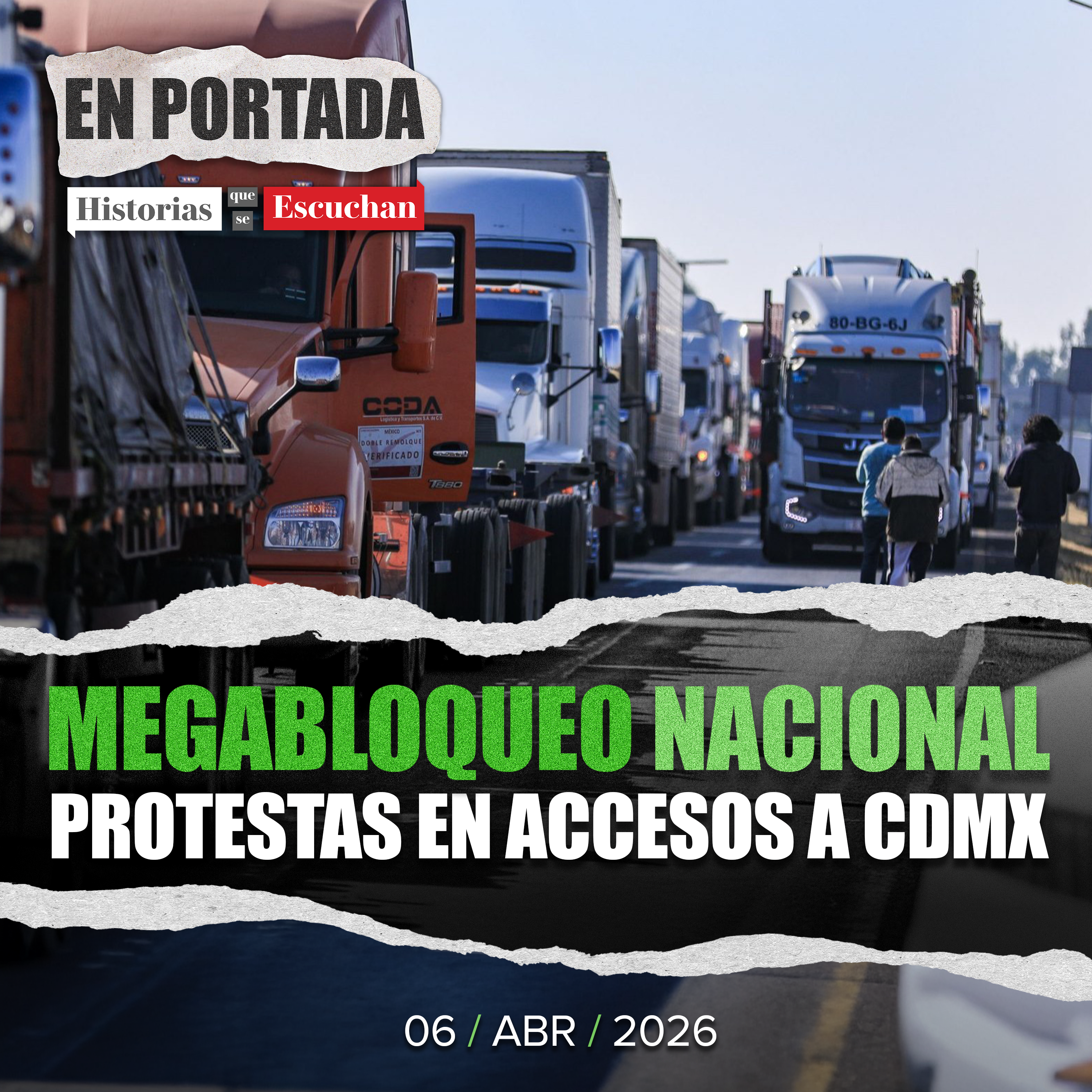 Transportistas y agricultores activan megabloqueo nacional; exigen seguridad y apoyos