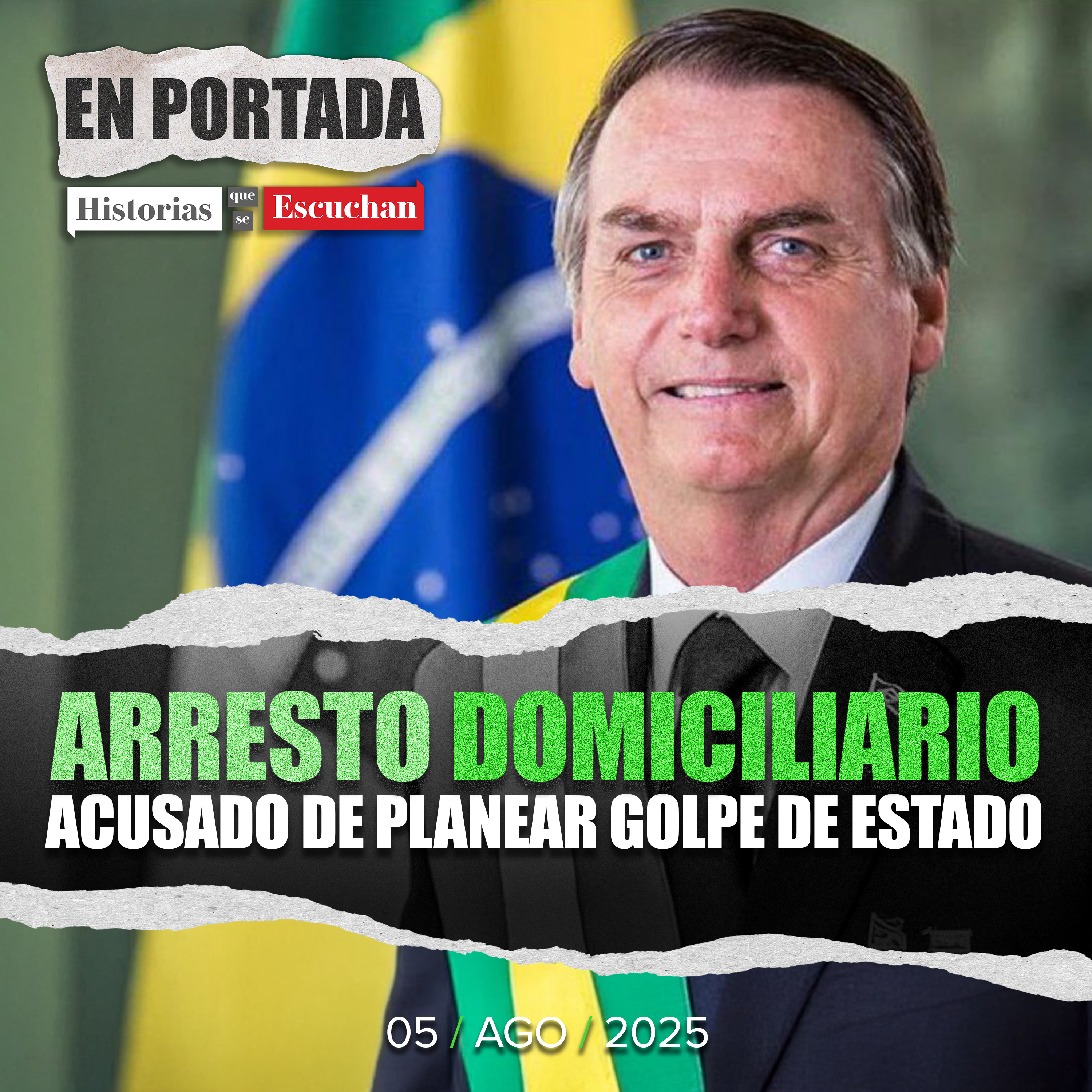 Ordenan arresto domiciliario a ex presidente brasileño Jair Bolsonaro en medio de investigación por golpe de Estado