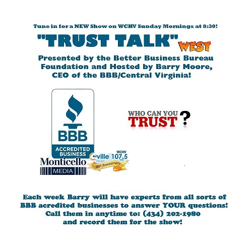 022623 @107WCHV: Trust Talk West @BBBCentralVA
