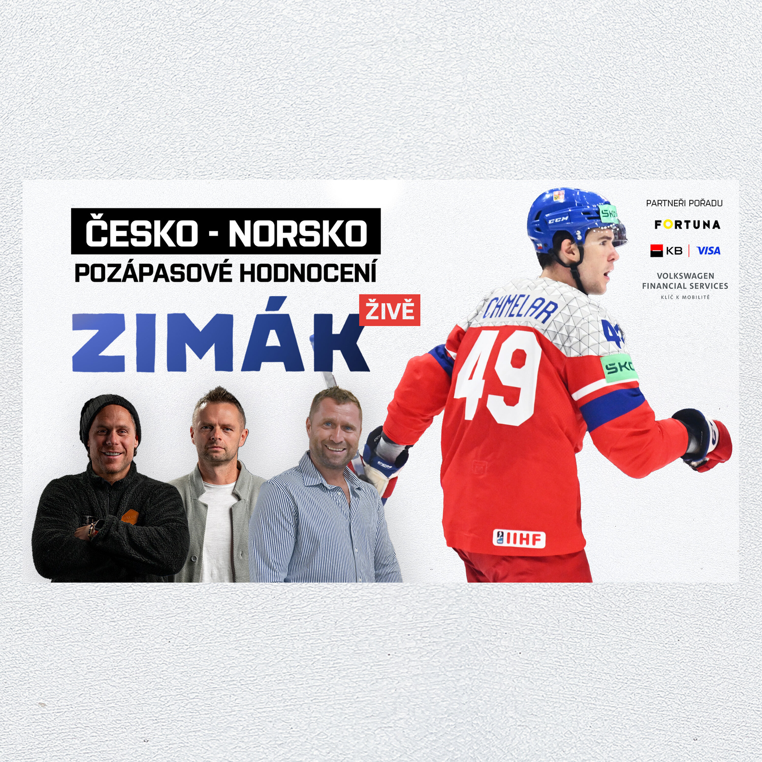 Zimák ŽIVĚ | Česko musí změnit myšlení vůči MS, zlepšovat mladé hráče je víc než výsledek!